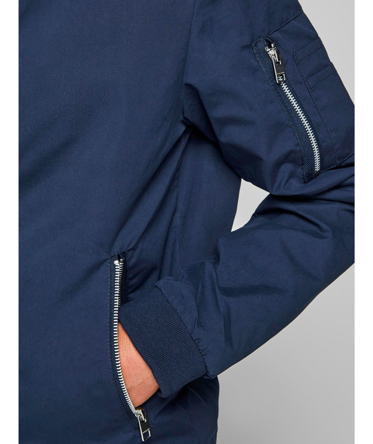 Jack & Jones JJERUSH bomber jacket, Navy Blazer, large image number 3