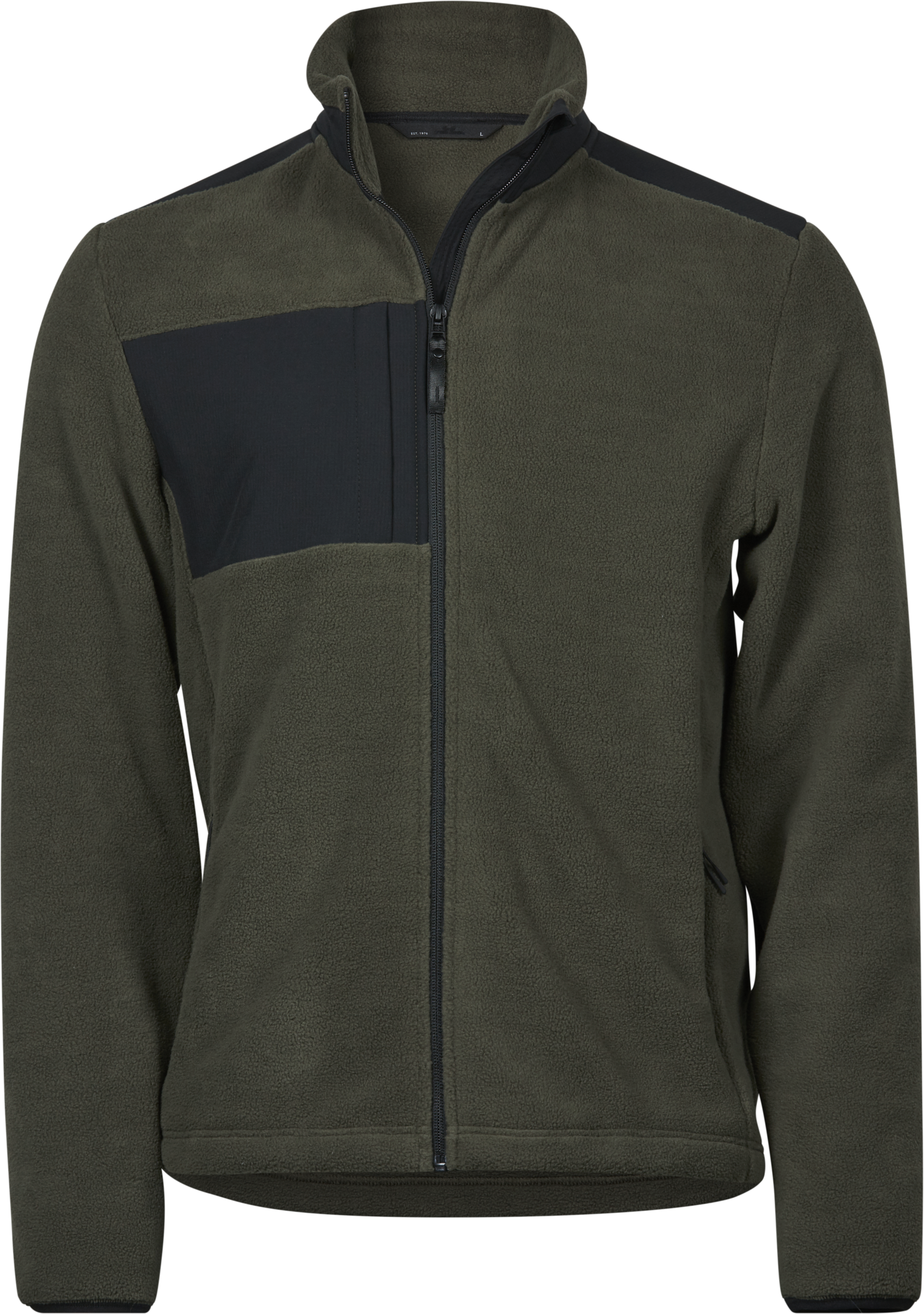 Tee Jays Mountain Fleecejacke, Deep Green/Black, large image number 1