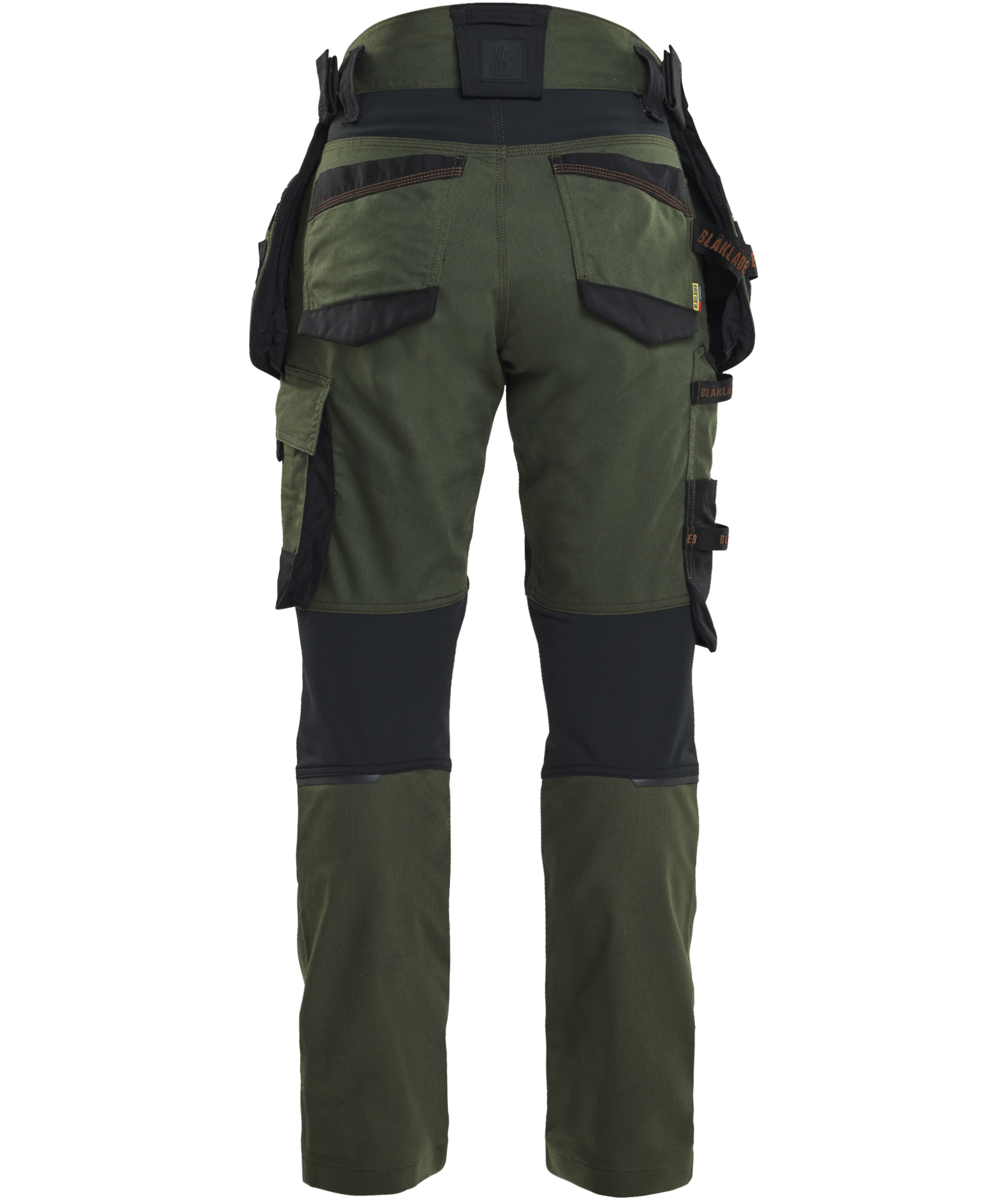 Bl&aring;kl&auml;der Striker Damen Handwerkerhose, Waldgr&uuml;n/Rost, large image number 1