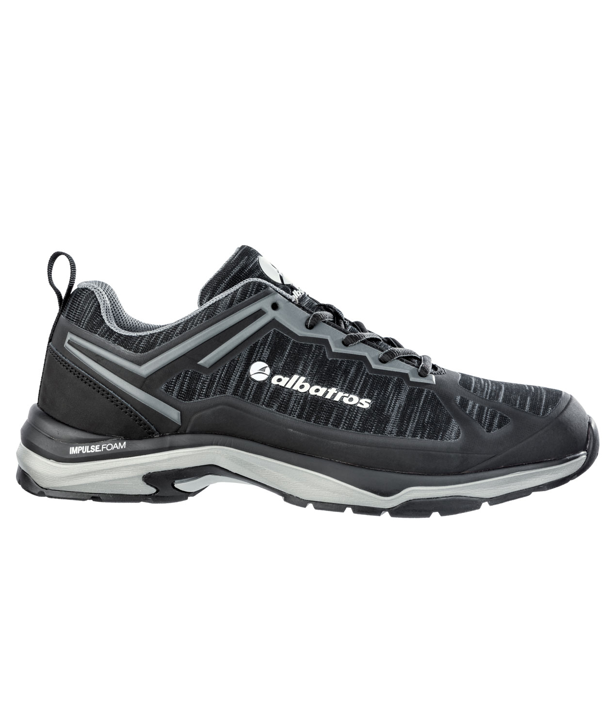 Albatros Skyrunner Black Low arbetsskor O1, Svart