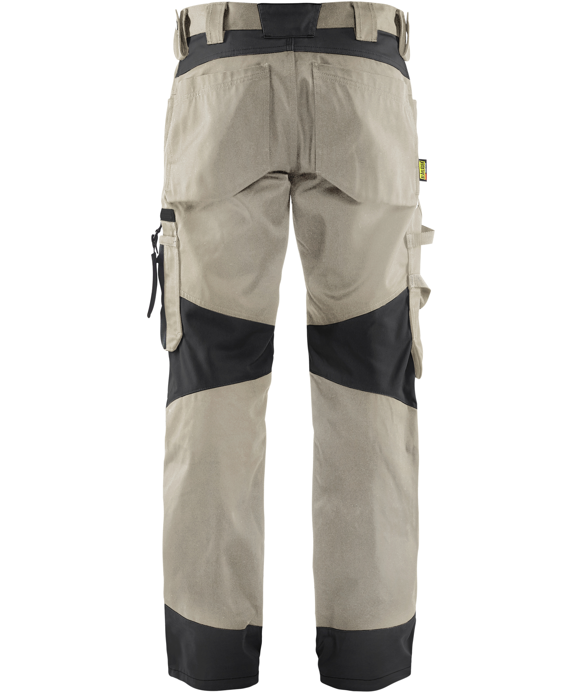 Bl&aring;kl&auml;der arbetsbyxa, Sand/Svart, large image number 2