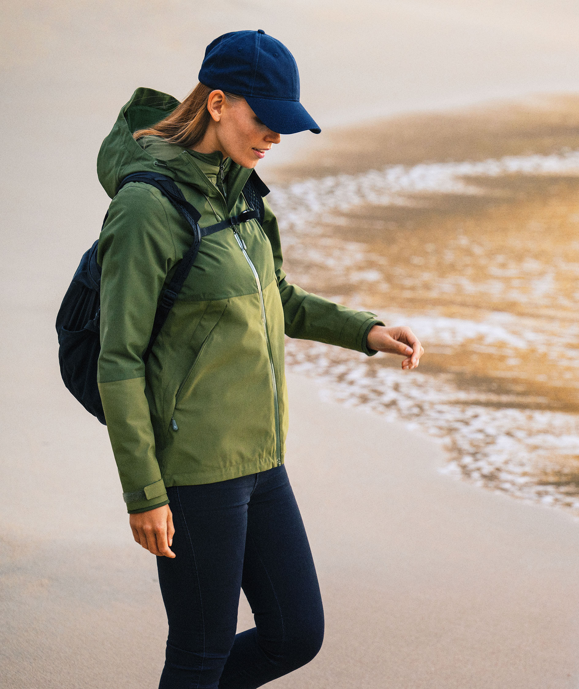 J. Harvest Sportswear Northville women's shell jacket, Khaki Green, large image number 5