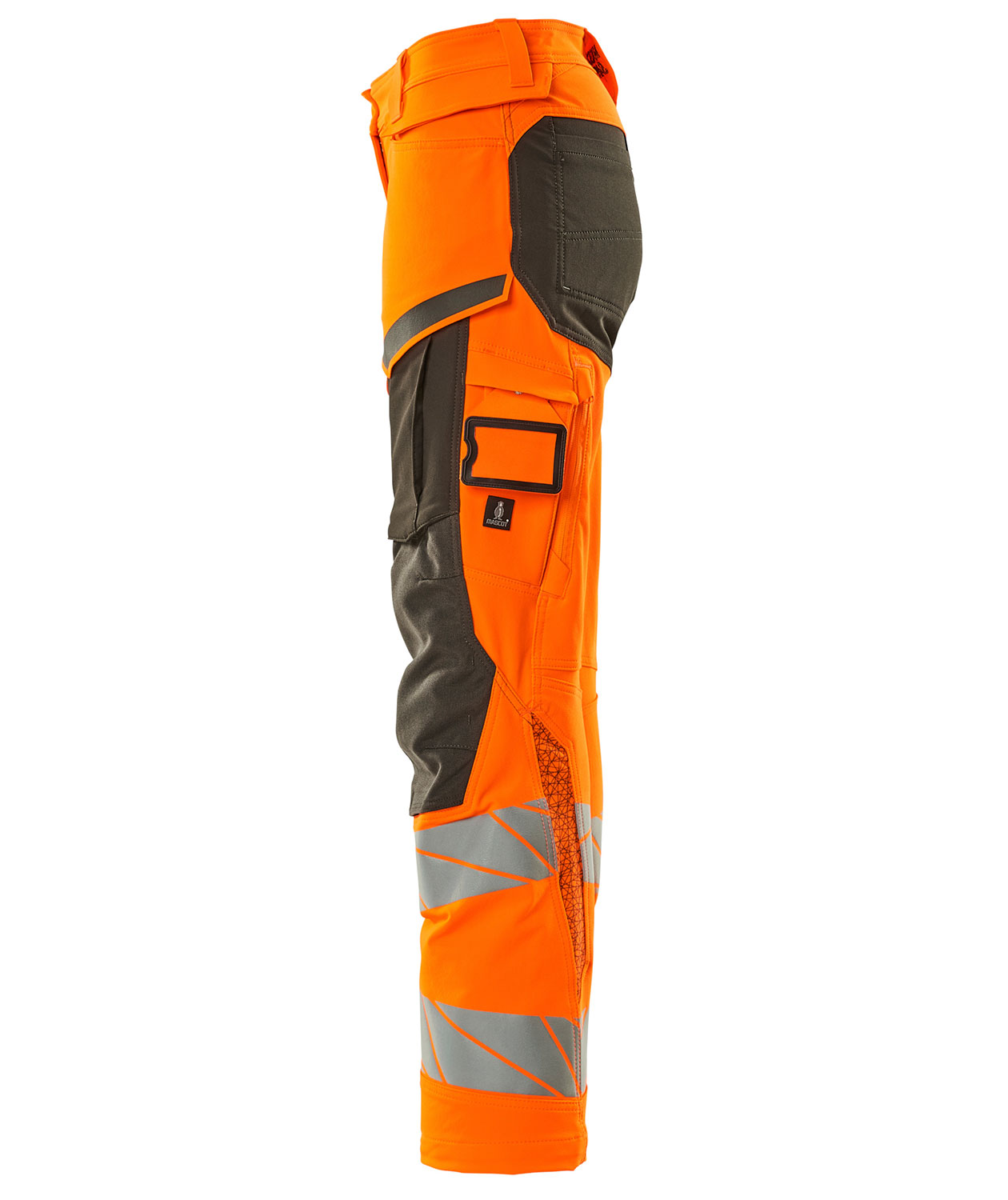 Mascot Accelerate Safe dame arbejdsbukser full stretch, Hi-vis Orange/M&oslash;rk antracit, large image number 3