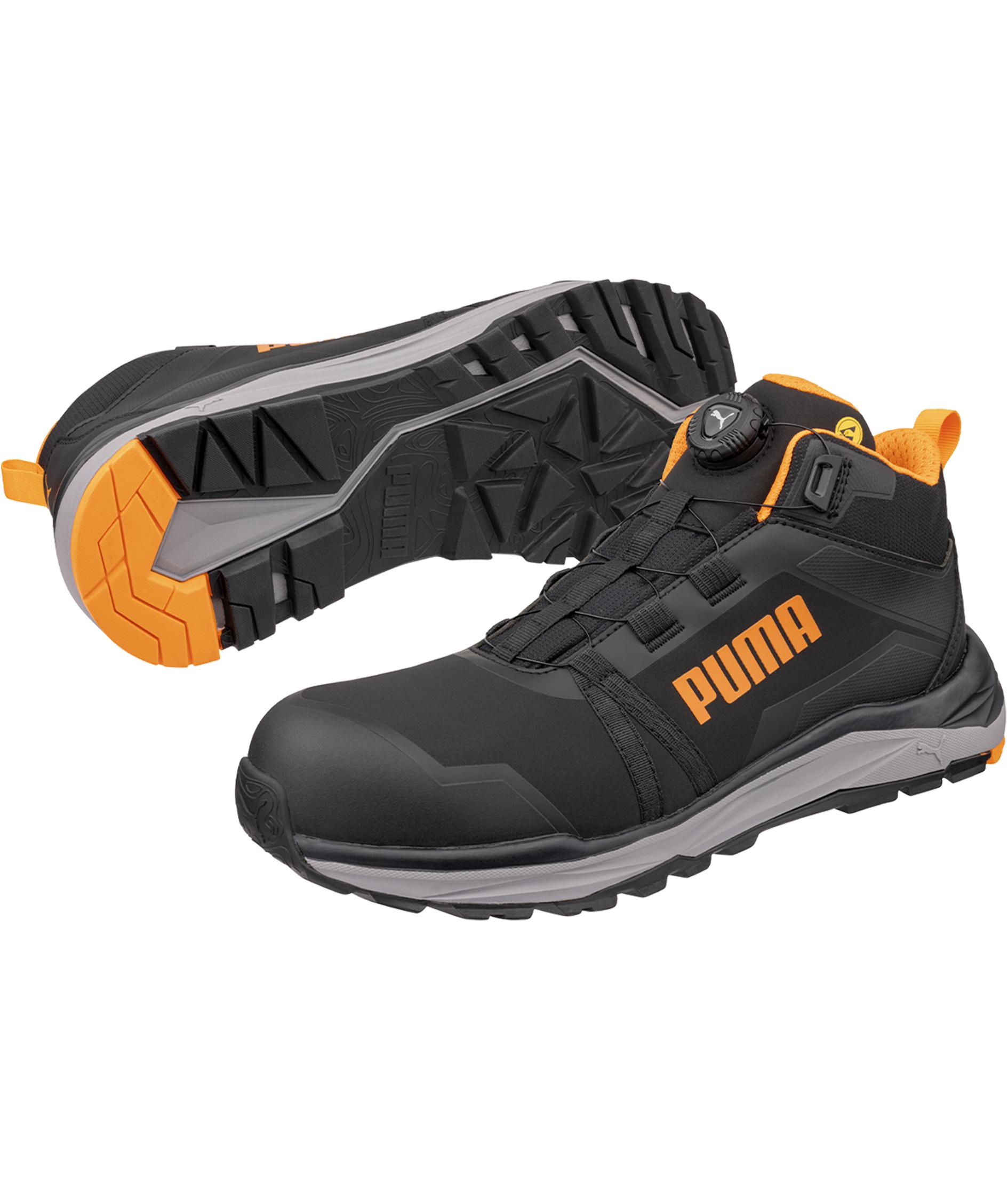 Puma Kanyon sikkerhedsst&oslash;vletter S3S, Black/Orange