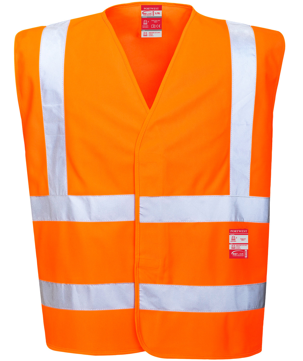 Portwest v&auml;st, Varsel Orange