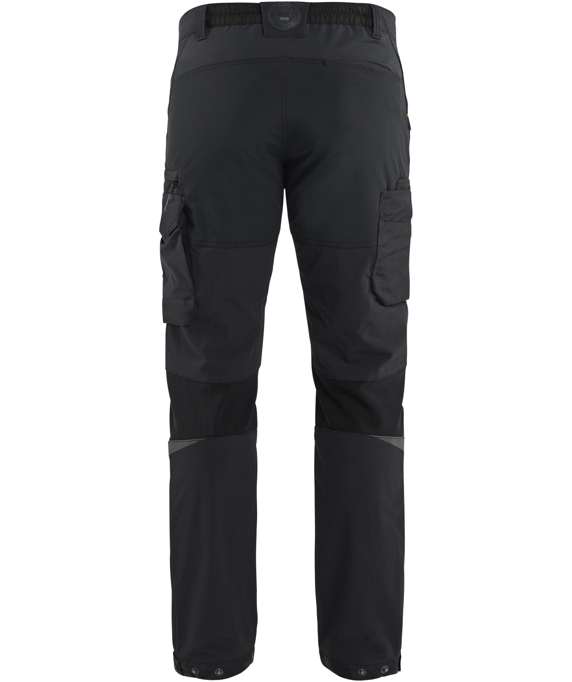 Bl&aring;kl&auml;der servicebukse full stretch, Svart/Gr&aring;, large image number 2