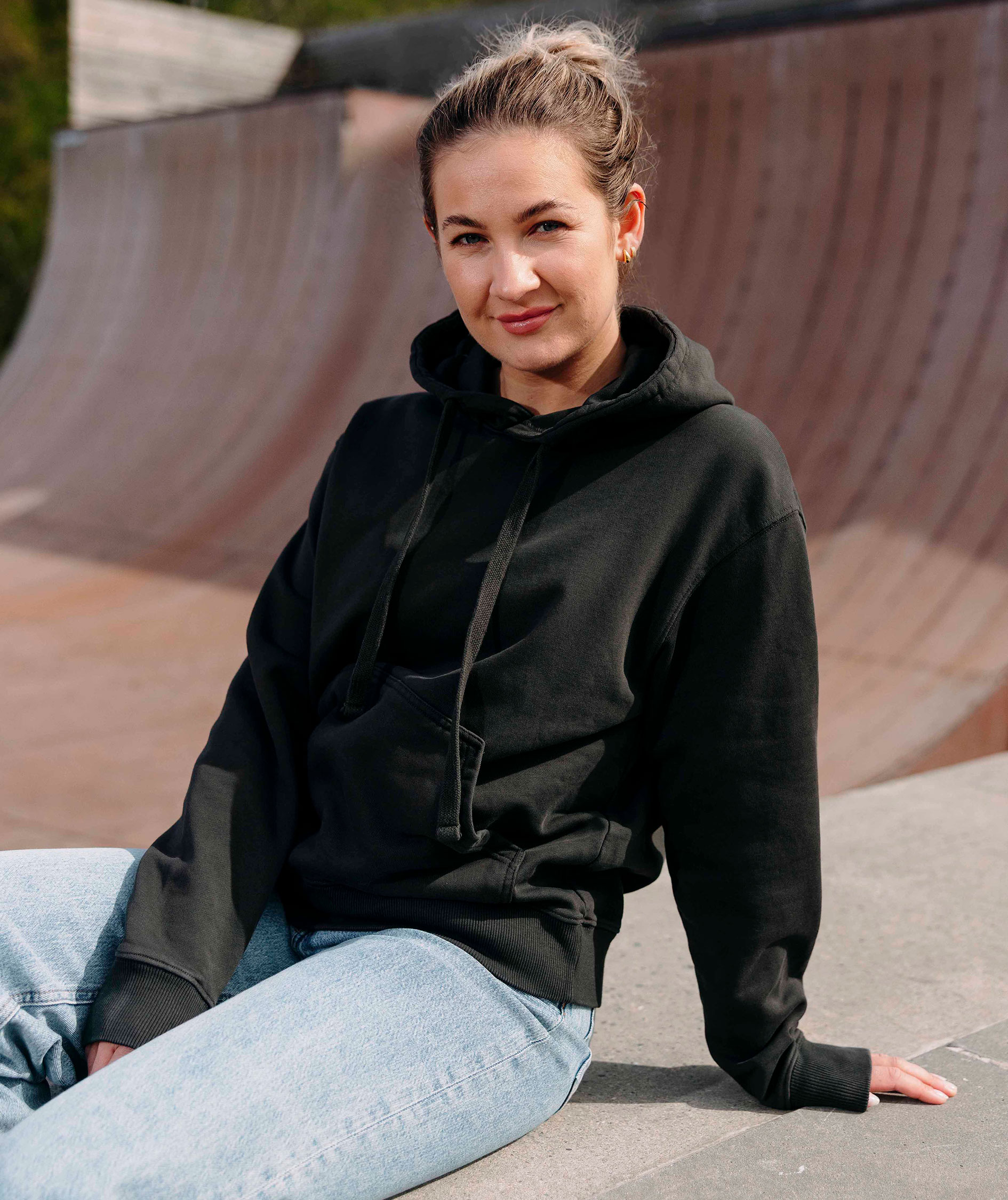 YOU Braga hettegenser, Svart