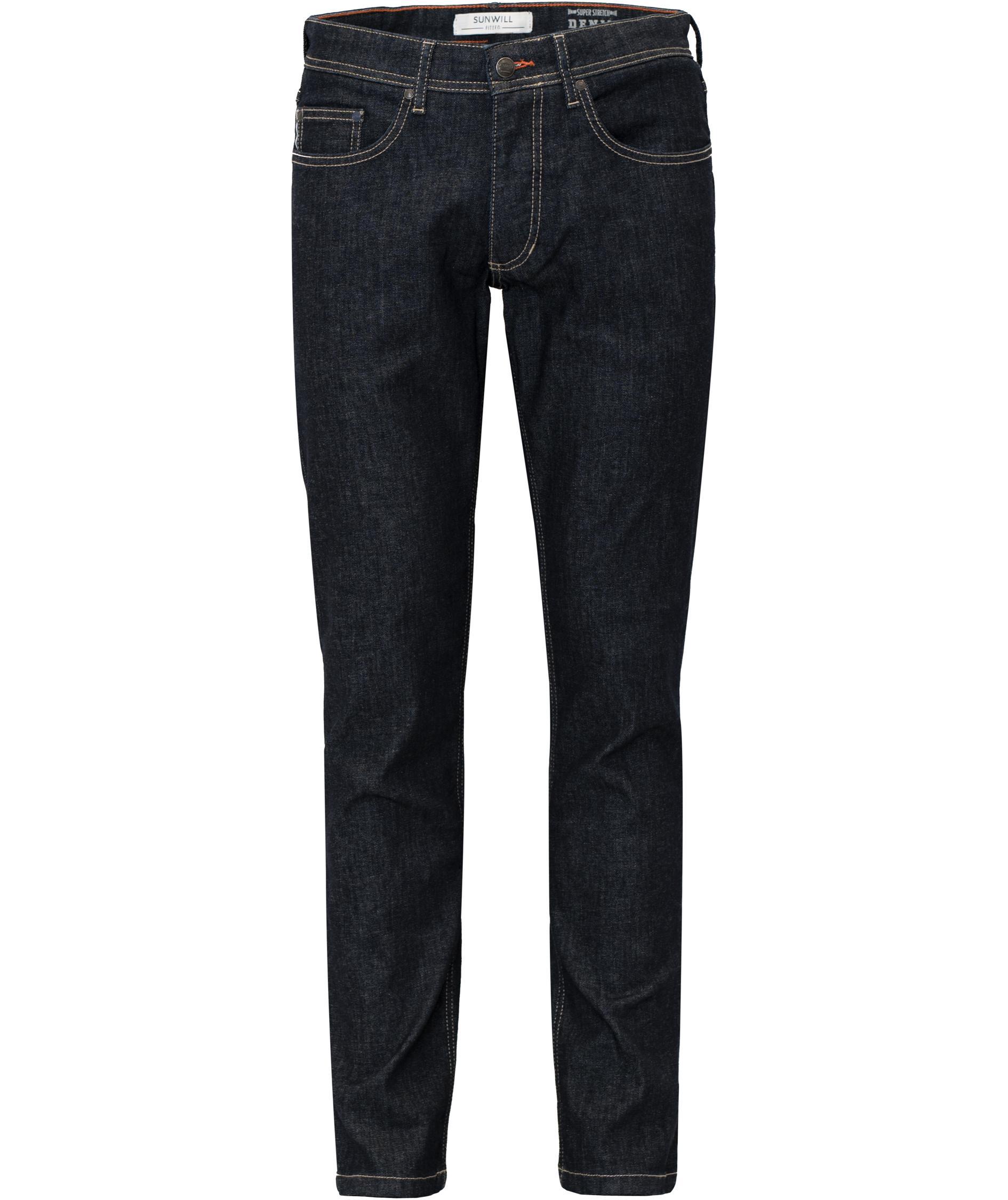 Sunwill Super Stretch fitted fit jeans, Navy