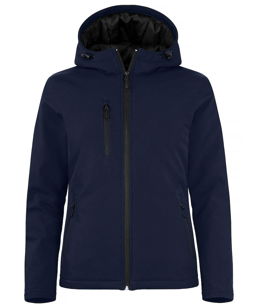 Clique fodrad softshelljacka dam, M&ouml;rk marinbl&aring;