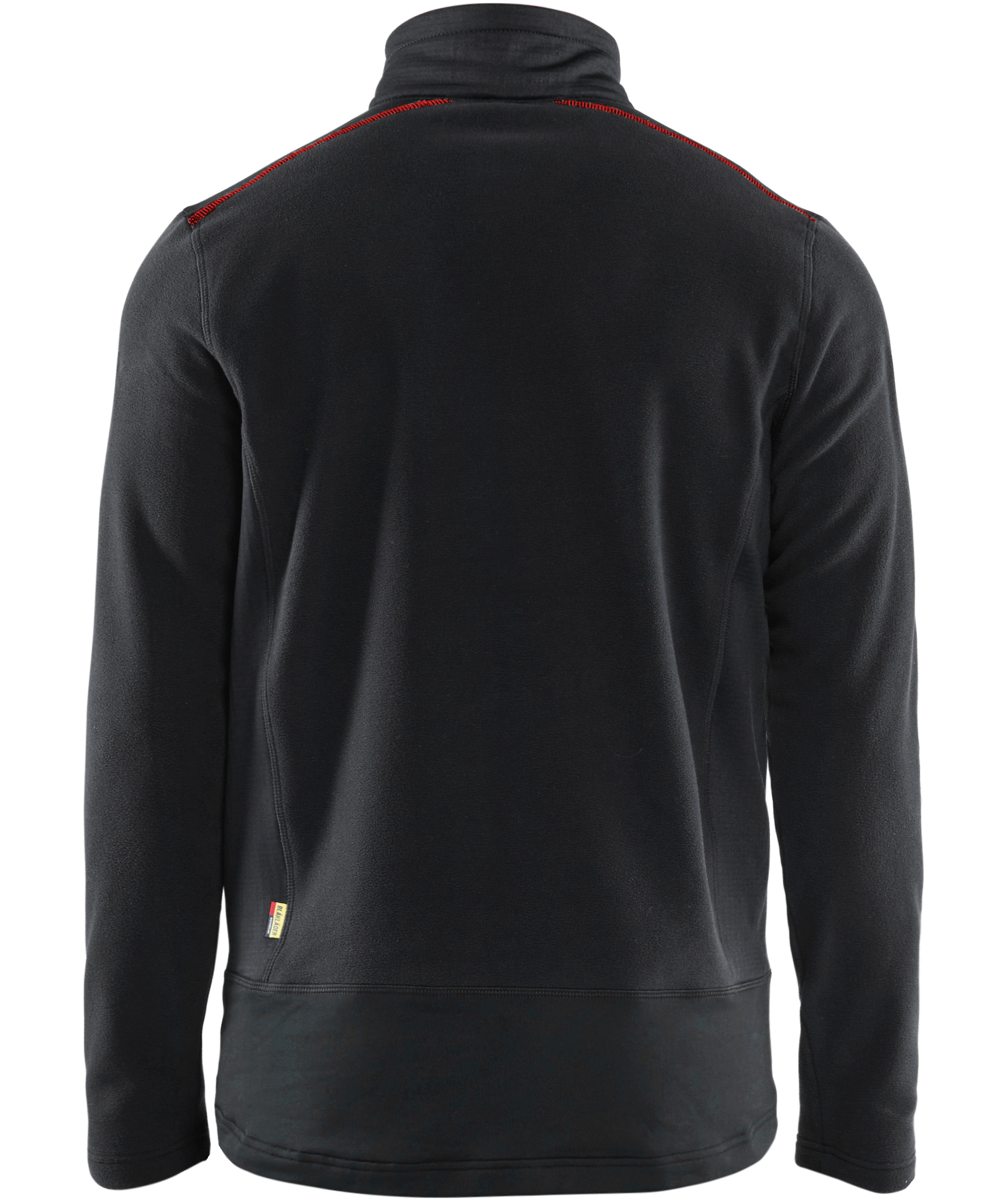 Bl&aring;kl&auml;der Unite microfleece genser, Svart/R&oslash;d