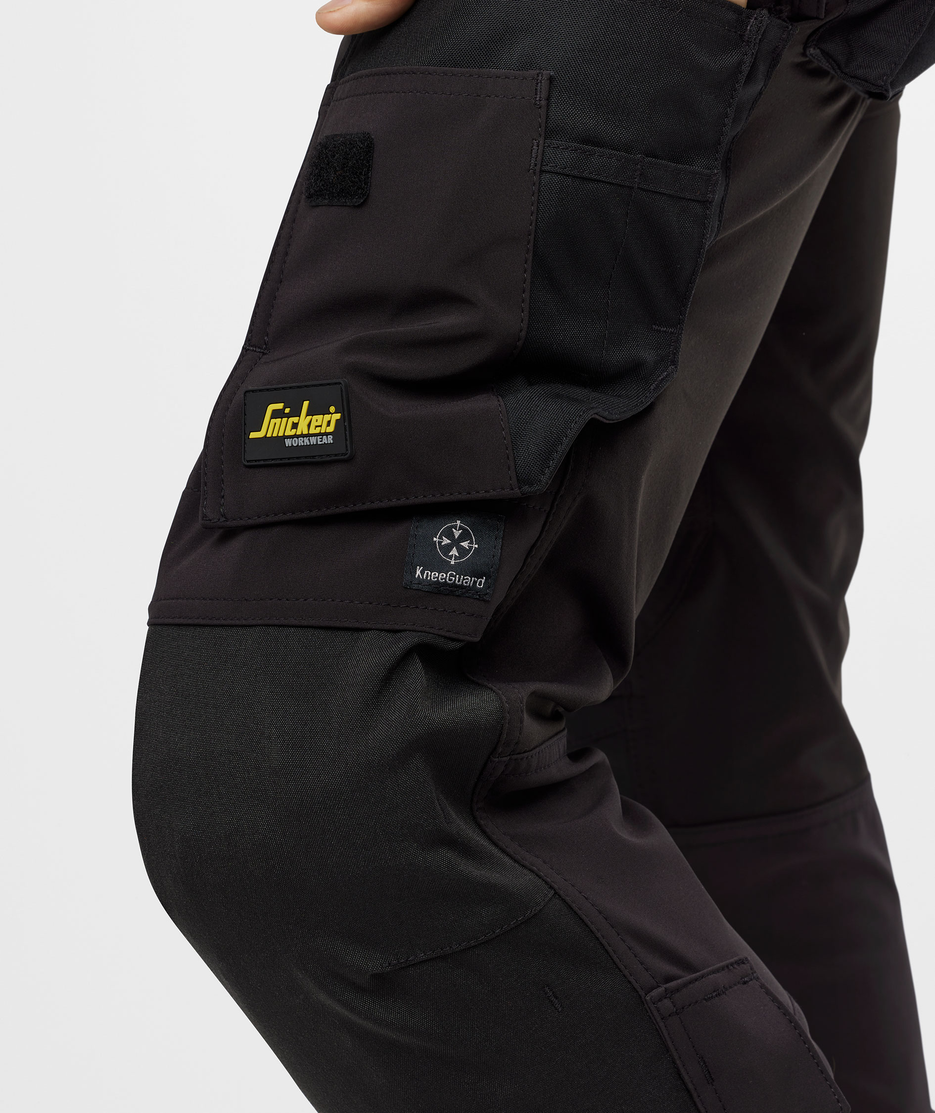 Snickers AllroundWork h&aring;ndverksknickers 6178 full stretch, Black/Black, large image number 6