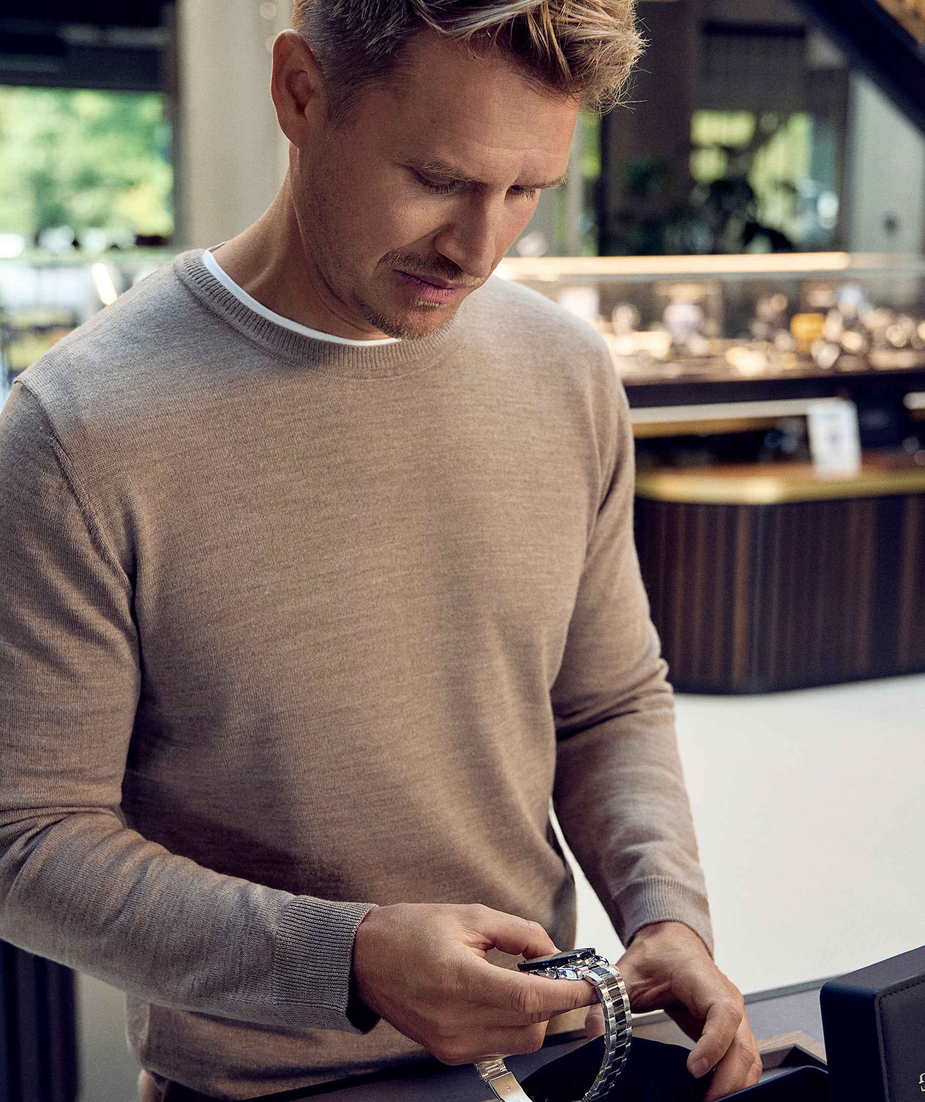 Seven Seas Strickpullover mit Merinowolle, Sand melange, large image number 1