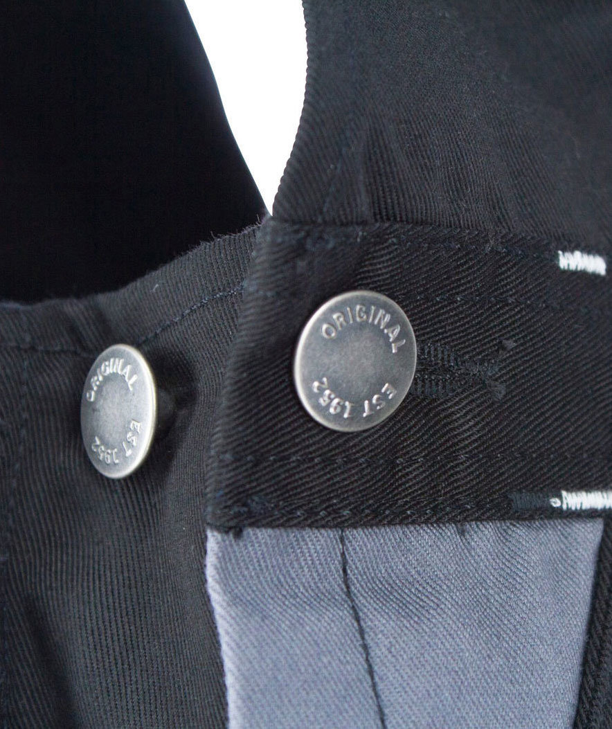 Kramp Original bib and braces for kids, Black/Grey, large image number 3