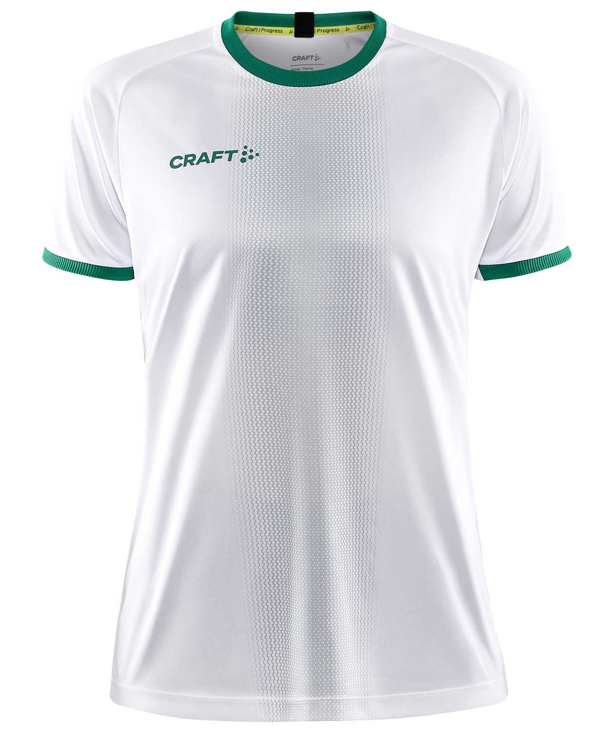 Craft Progress 2.0 Graphic Jersey Damen T-Shirt, Wei&szlig;/Team Green, Wei&szlig;/Team Green, swatch