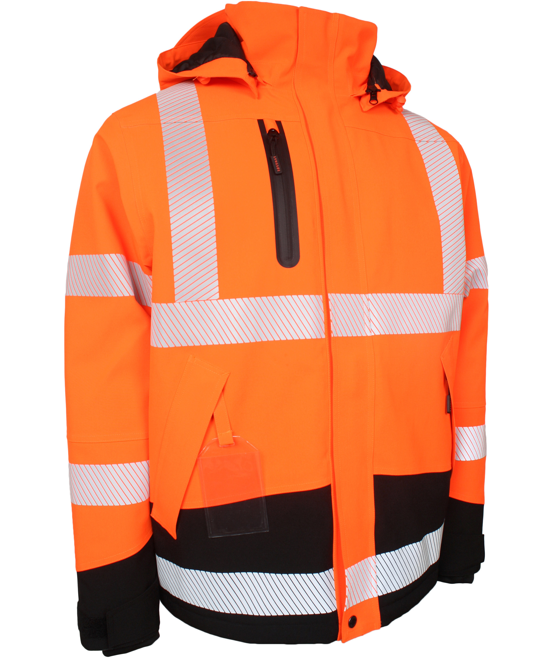 Lyngs&oslash;e Winterjacke full stretch, Hi-Vis Orange/Schwarz