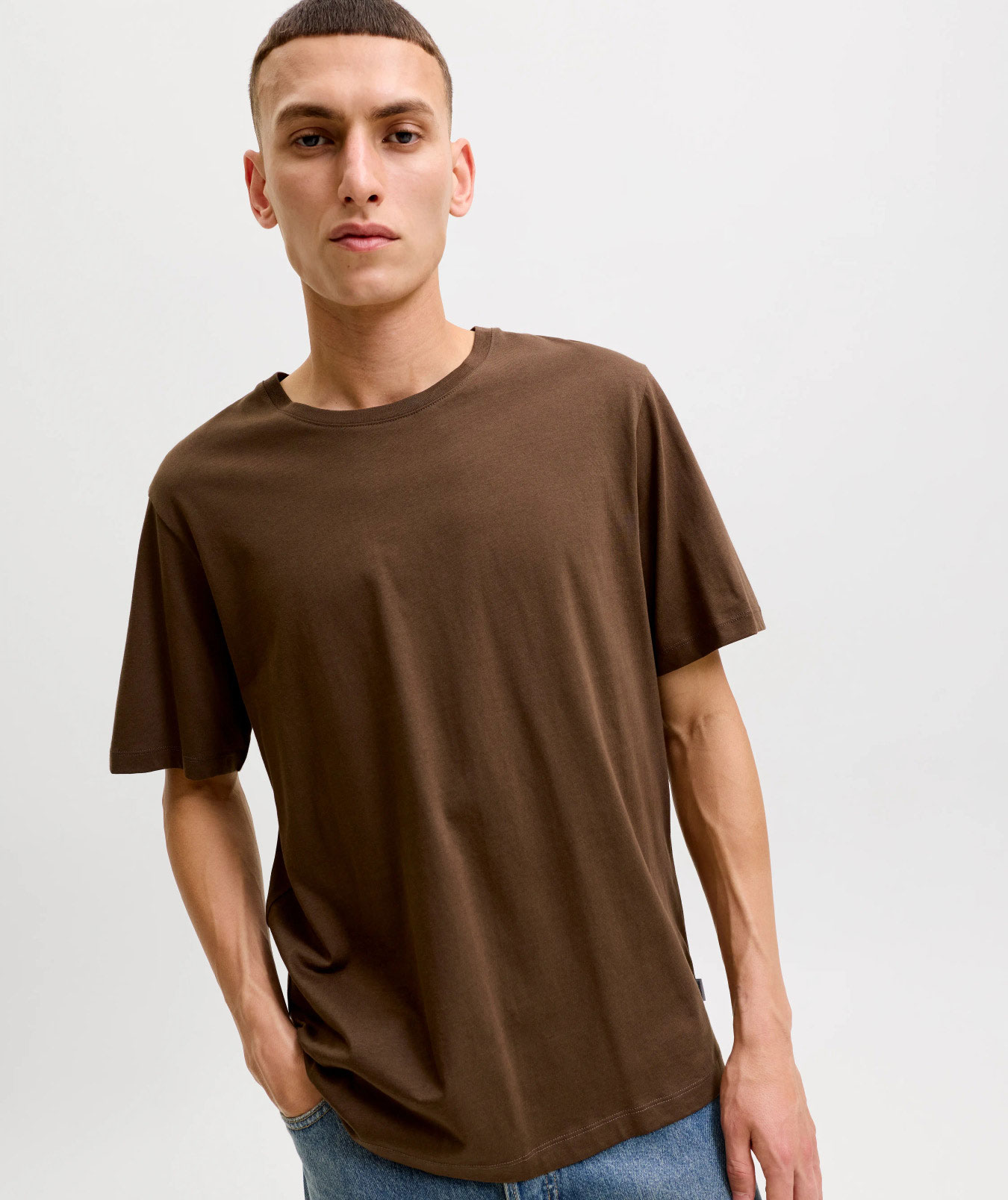 Jack & Jones JJEORGANIC basic T-Shirt, Cocoa, large image number 6