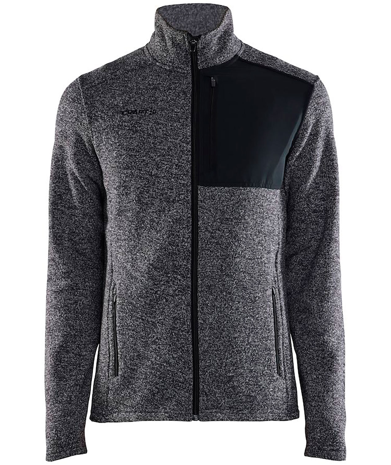 Craft ADV Explore Heavy fleecejakke, Black melange, Black melange, swatch