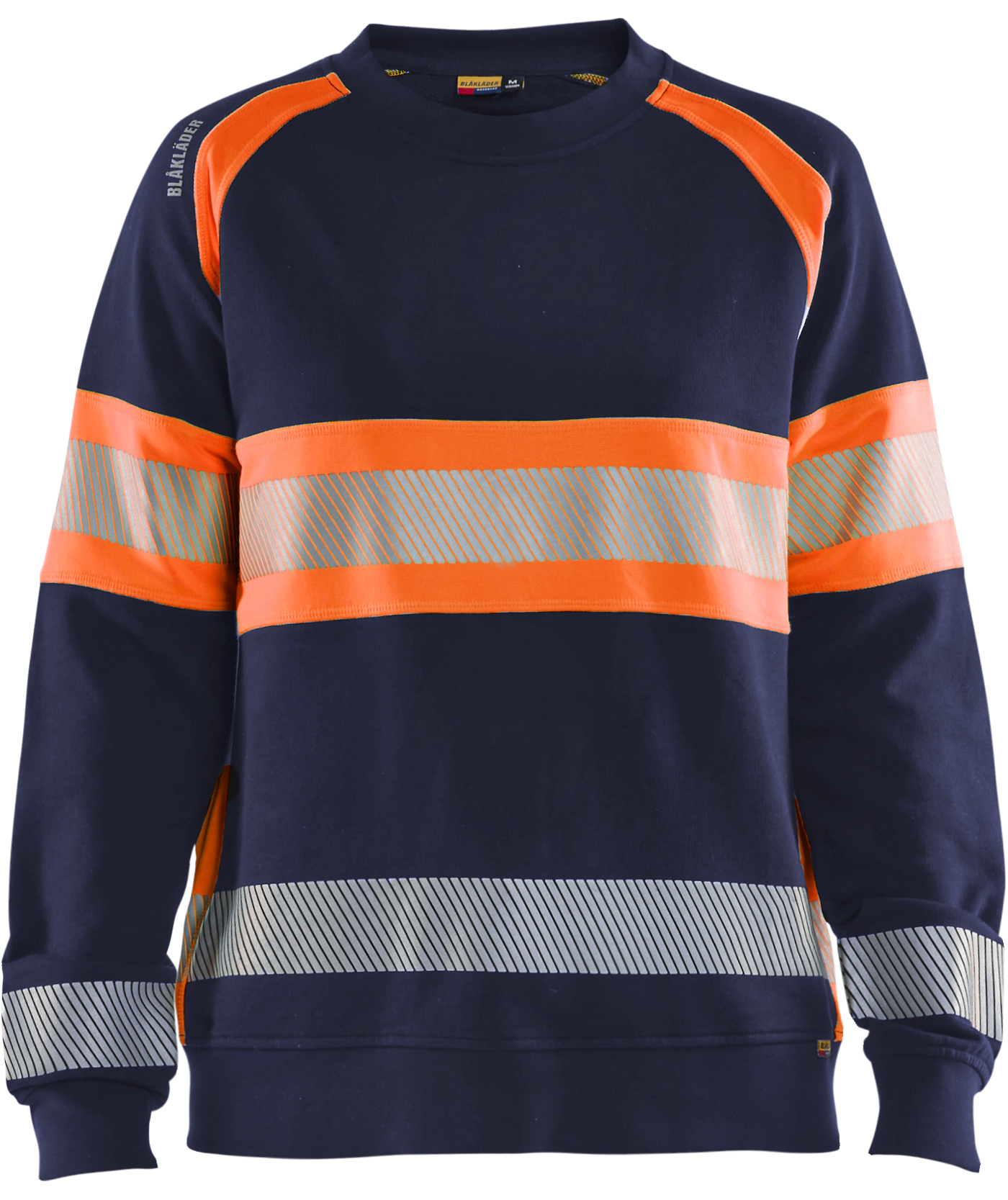 Bl&aring;kl&auml;der sweatshirt dam, Marinbl&aring;/Varselorange
