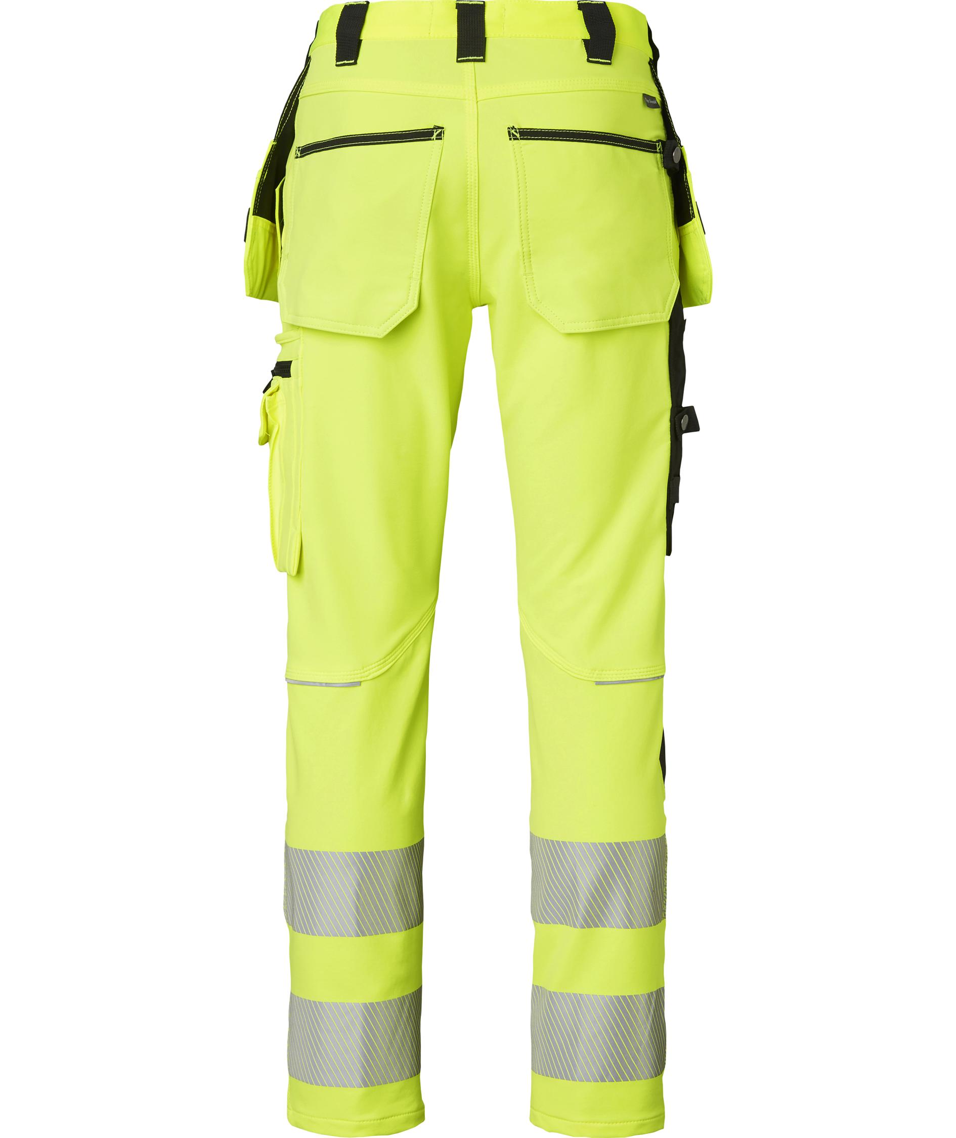 Top Swede h&aring;ndverksbukse 313 full stretch, Gul/Svart