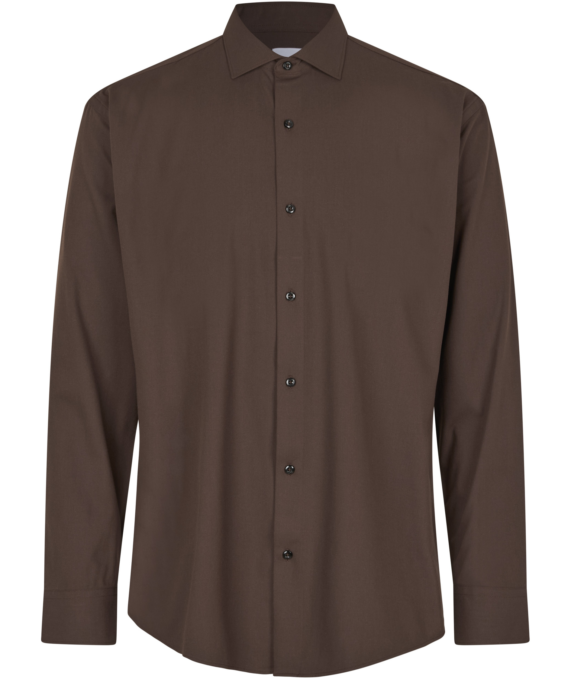 Seven Seas hybrid Modern fit shirt, Mocca