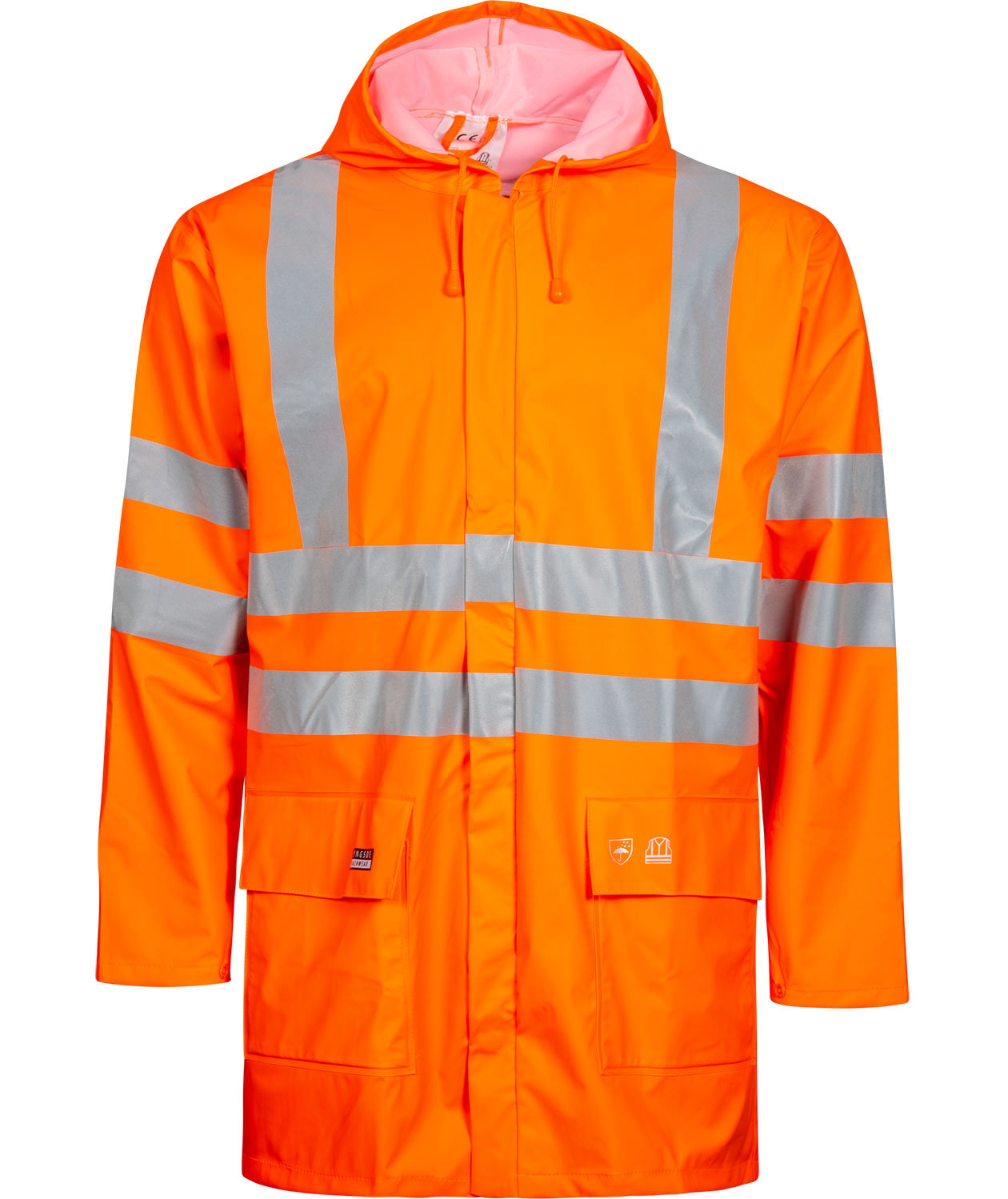 Lyngs&oslash;e PU Regenjacke, Hi-vis Orange
