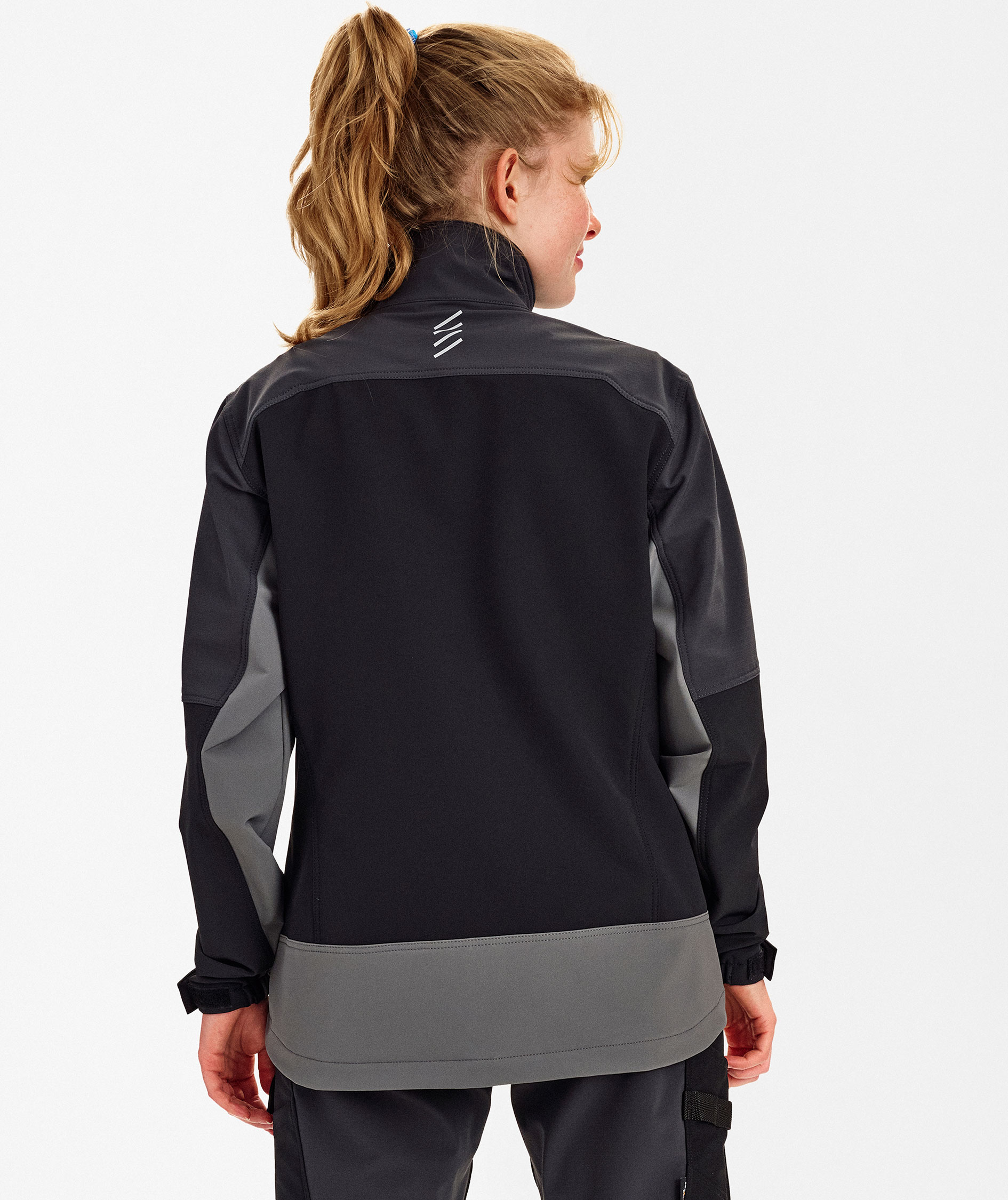 Engel Entire dame arbejdsjakke full stretch, Black/Anthracite Grey, large image number 4