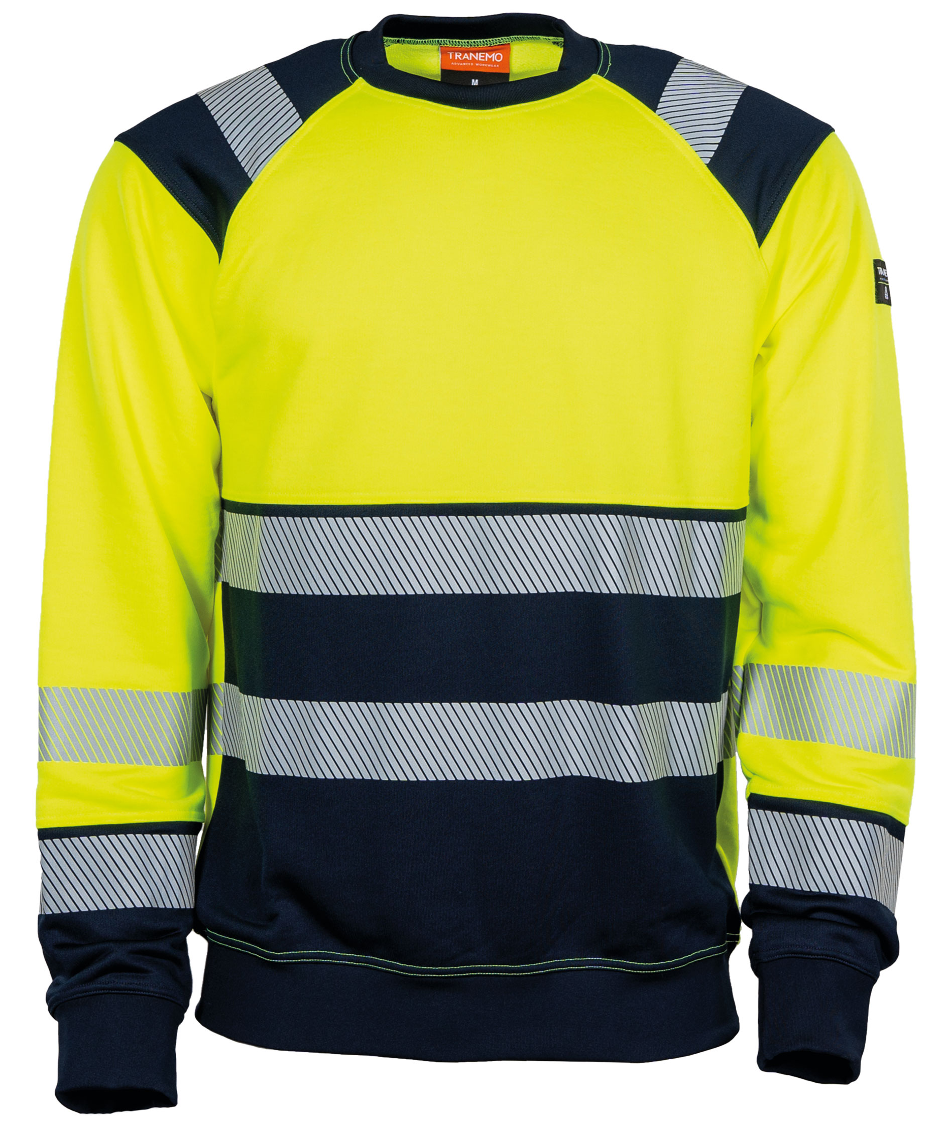 Tranemo Sweatshirt, Hi-Vis gelb/marine