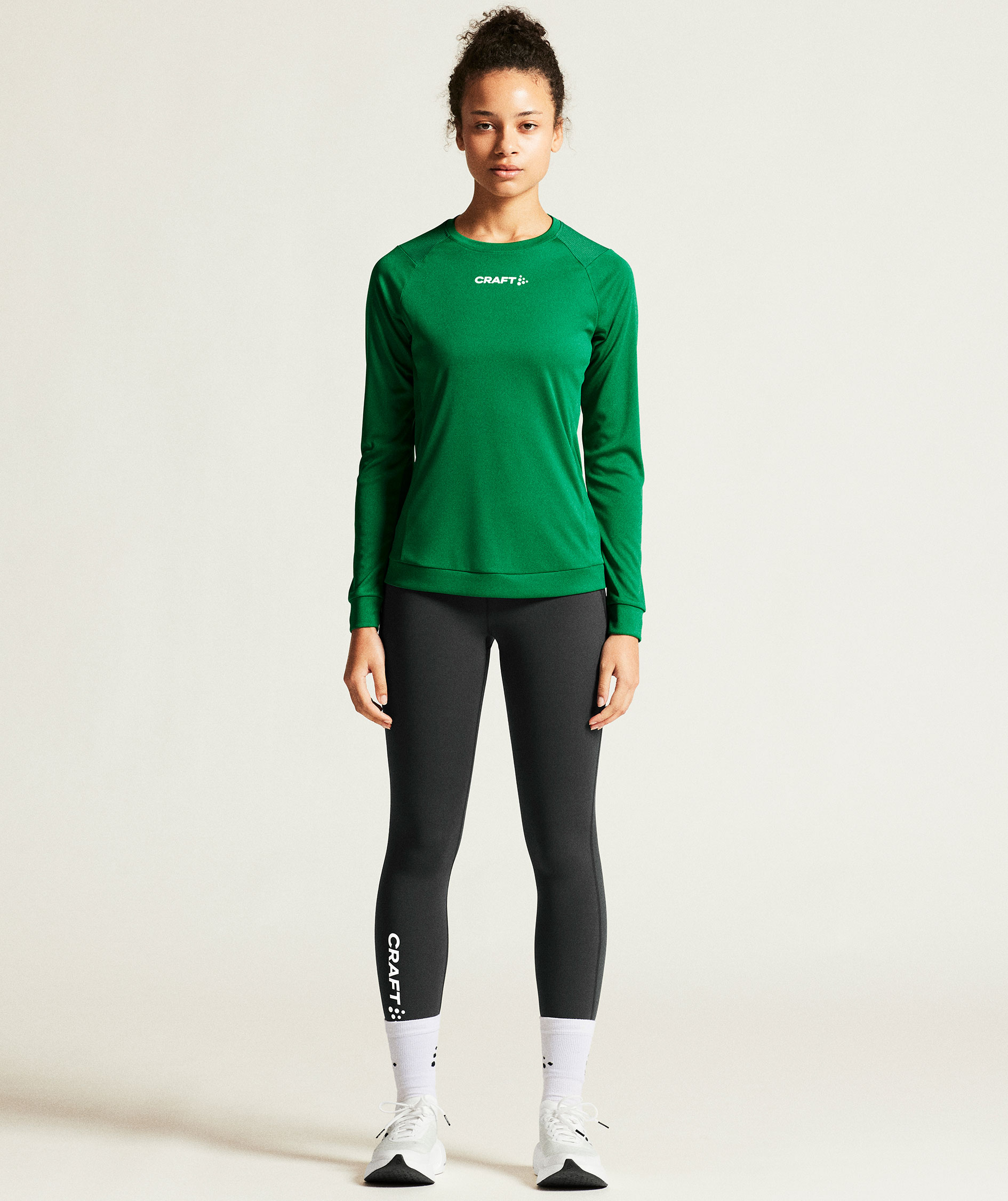 Craft Rush 2.0 l&aring;ng&auml;rmad T-shirt dam, Team green