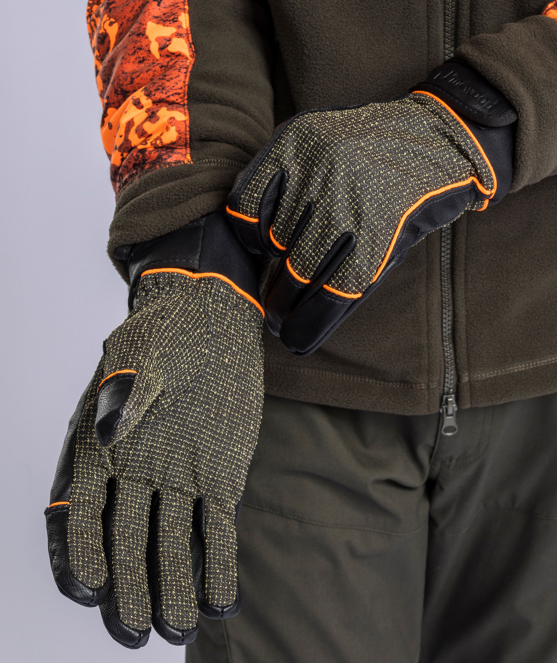 Pinewood Furudal Resist handsker, Mossgreen/Black, large image number 2