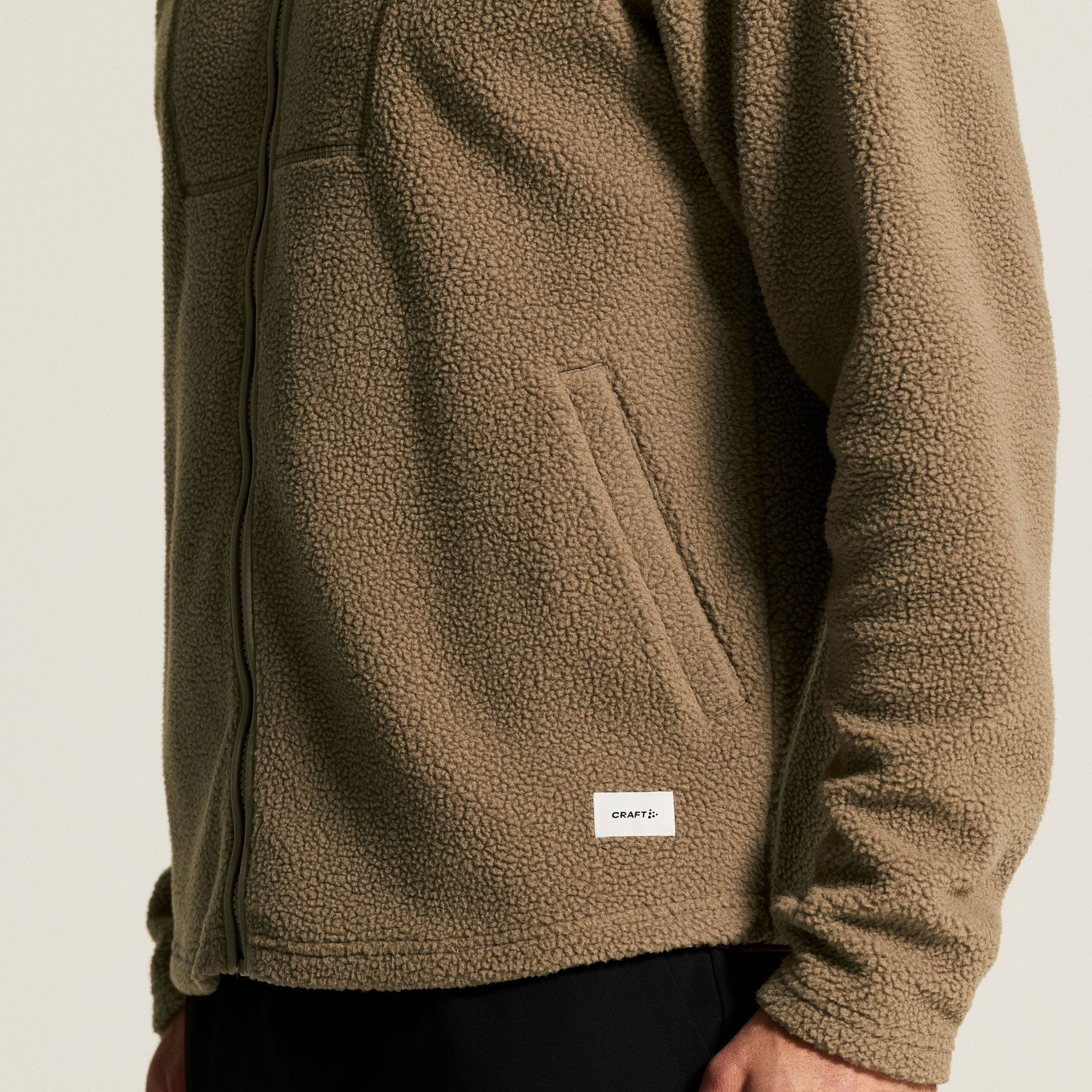 Craft Join Faserpelzjacke, Taupe, large image number 9