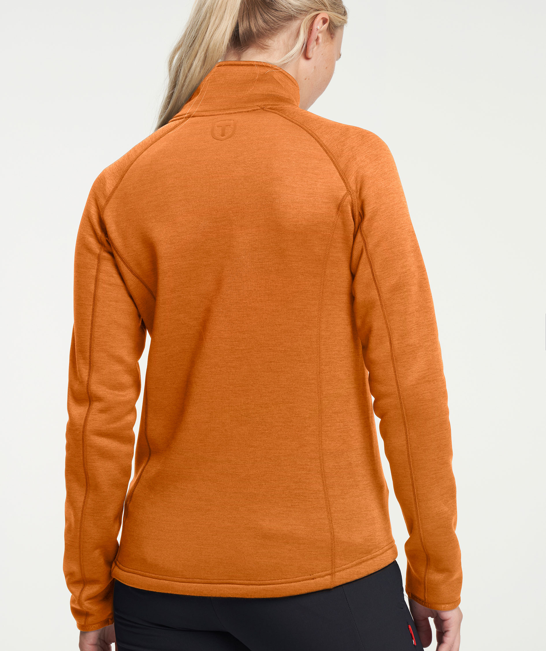 Tenson TXlite dame cardigan, M&oslash;rk Oransje, large image number 3