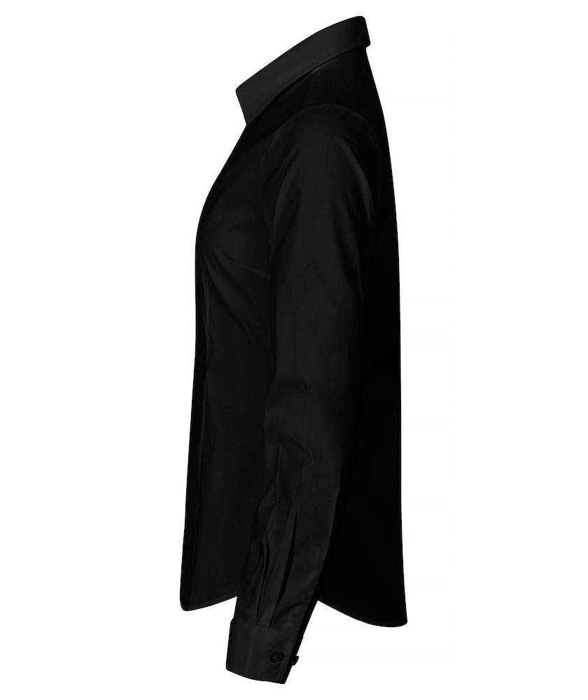 Clique dame Stretch Shirt, Sort, large image number 2