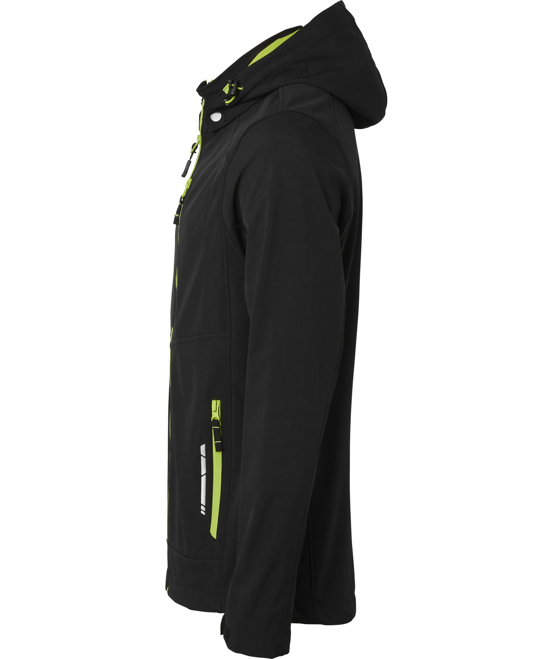 Top Swede softshell jacket 351, Black, large image number 3