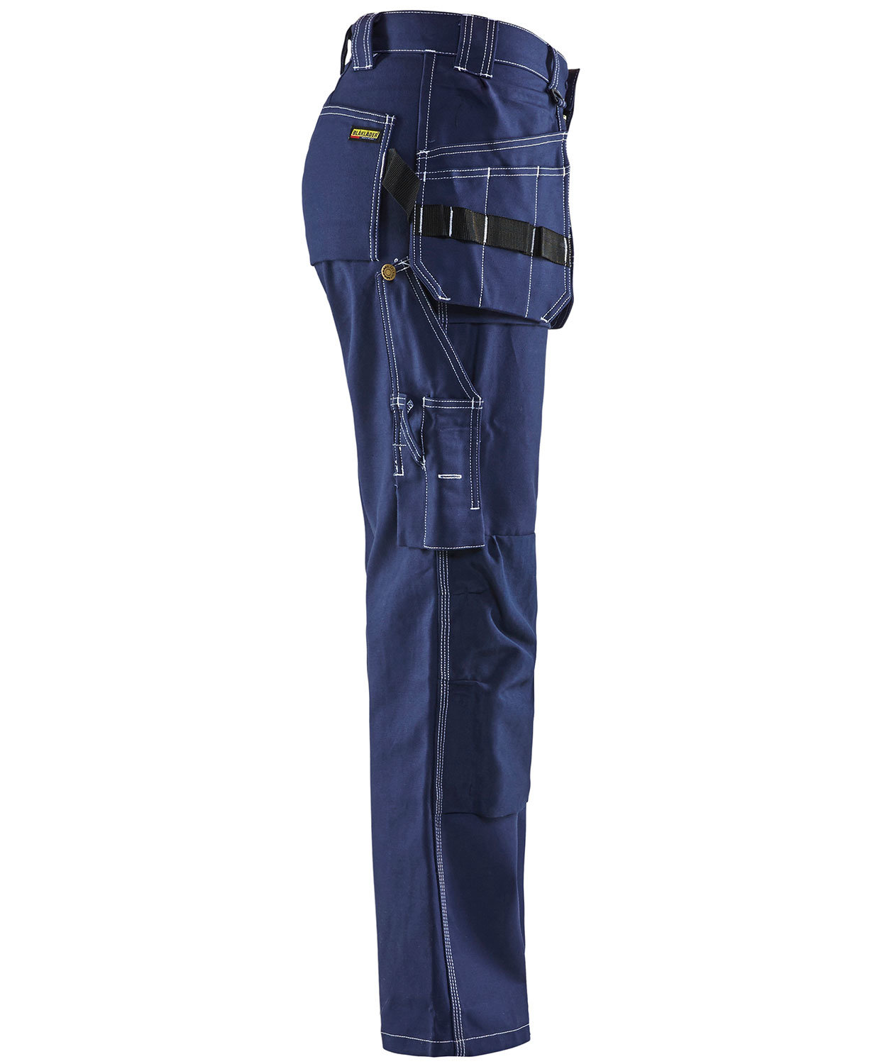 Bl&aring;kl&auml;der hantverksbyxa dam, Marinbl&aring;, large image number 4