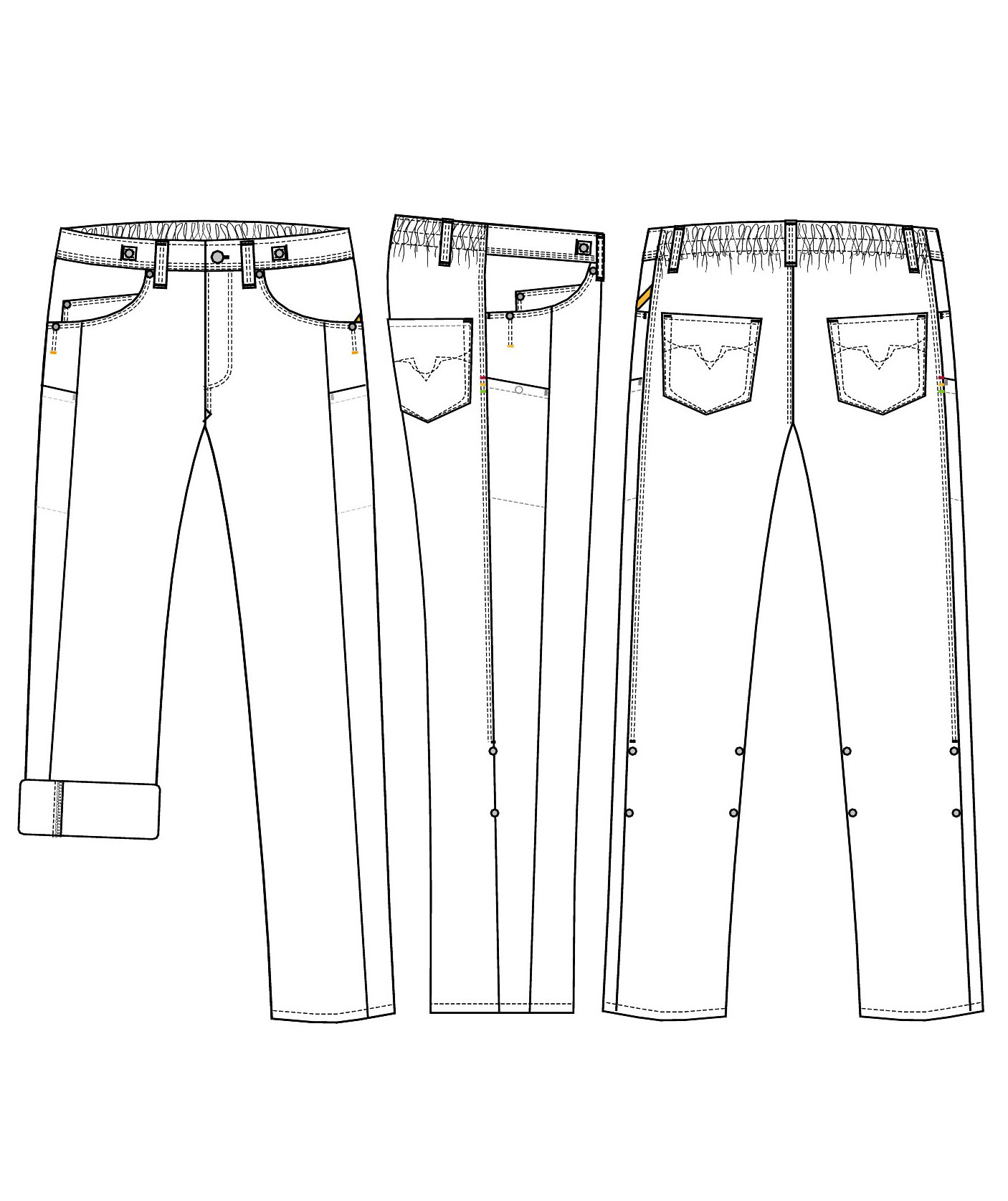 Kentaur  trousers with extra length, Dark Denim Blue, large image number 2