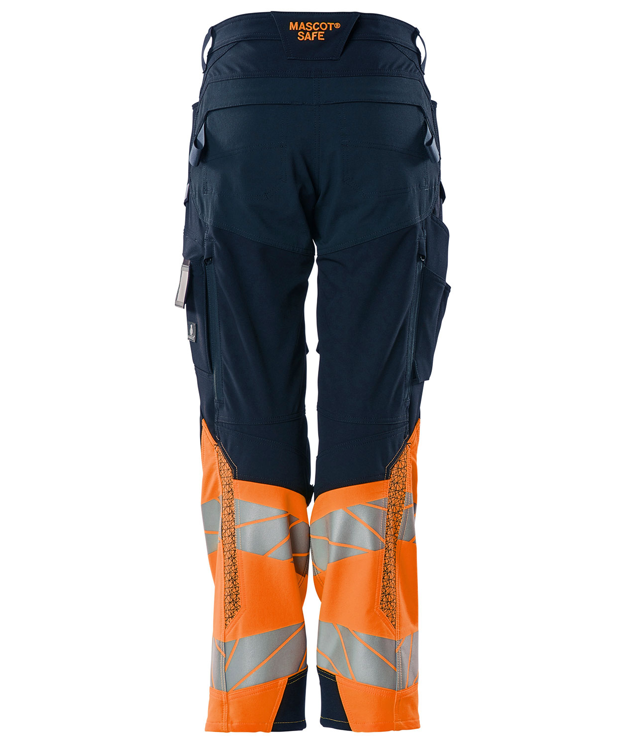 Mascot Accelerate Safe Damen Arbeitshose full Stretch, Dunkel Marine/Hi-Vis Orange, large image number 1