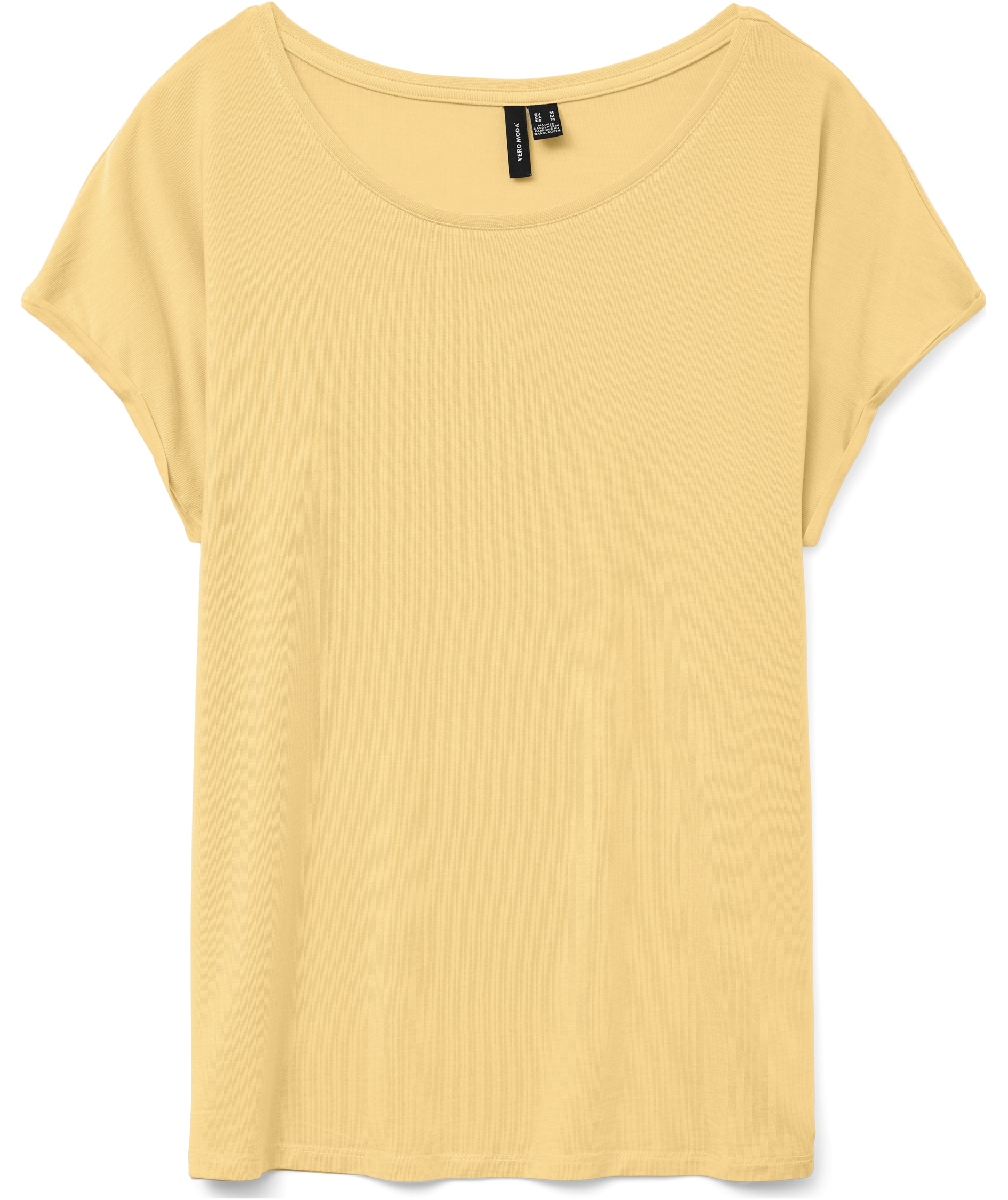 Vero Moda VMAVA PLAIN dame T-skjorte, Golden Haze, Golden Haze, swatch