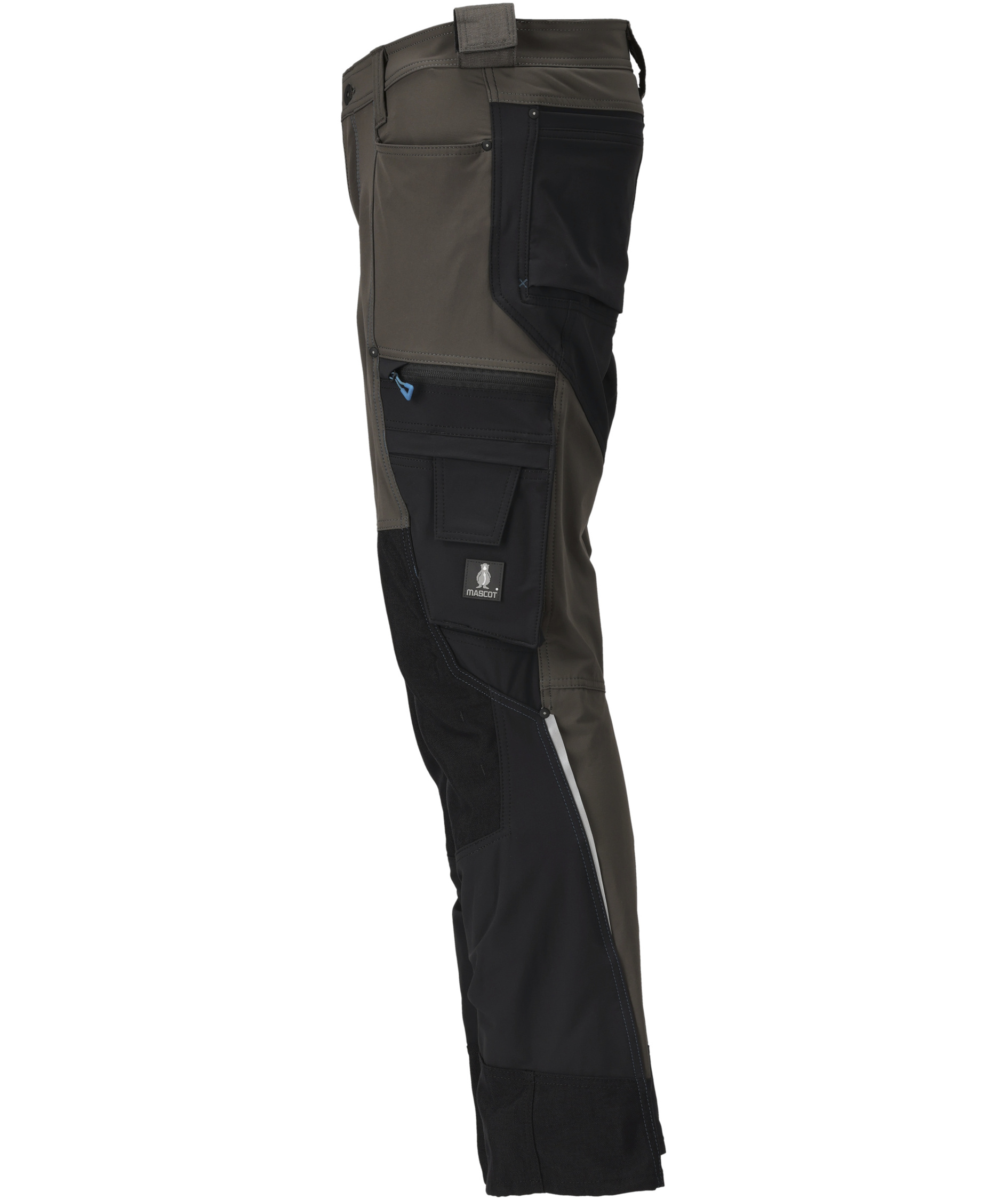Mascot Advanced Arbeitshose full stretch, Dunkel Anthrazit/Schwarz, large image number 3
