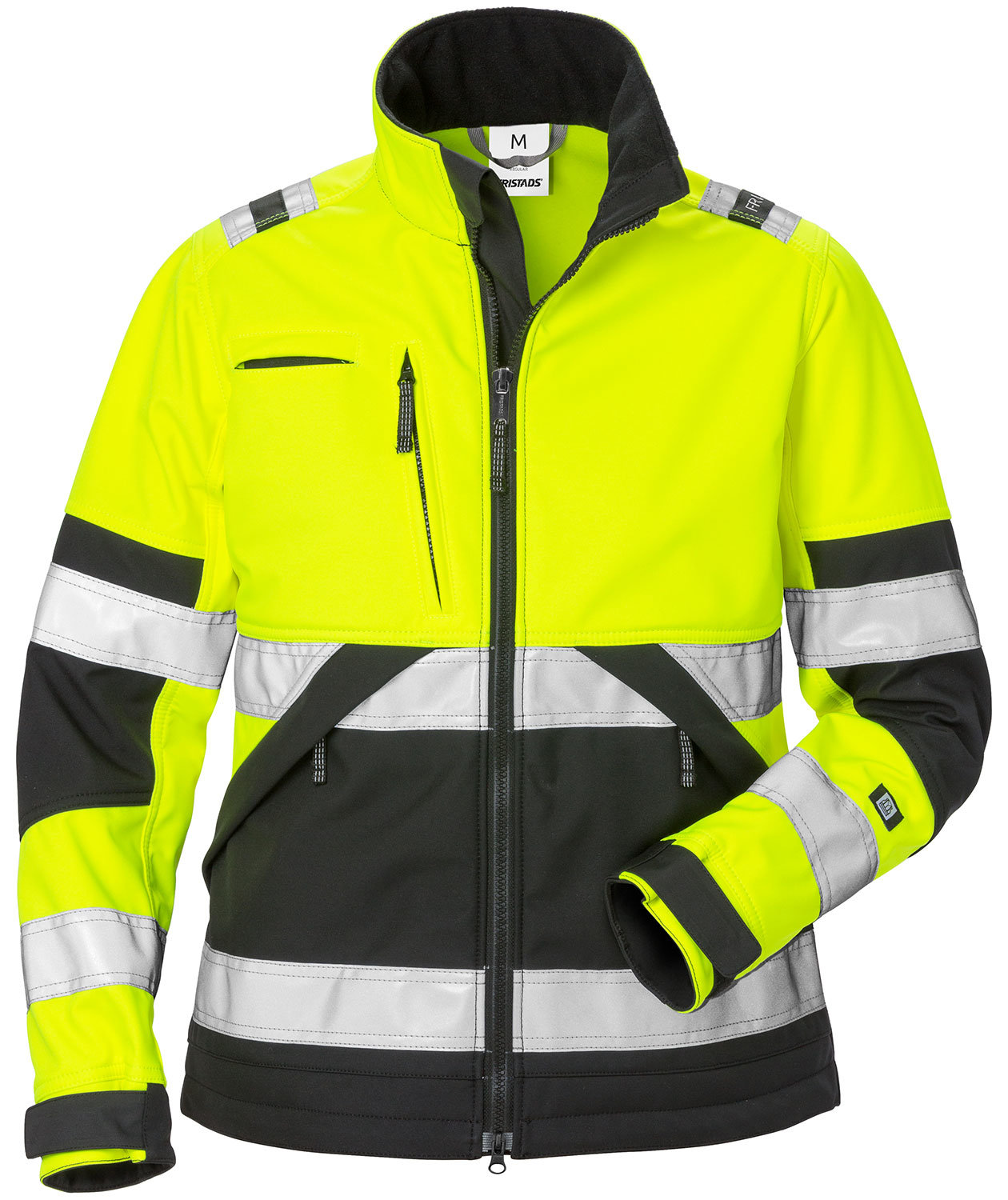 Fristads dame softshelljakke 4183, Hi-vis&nbsp;Gul/Sort