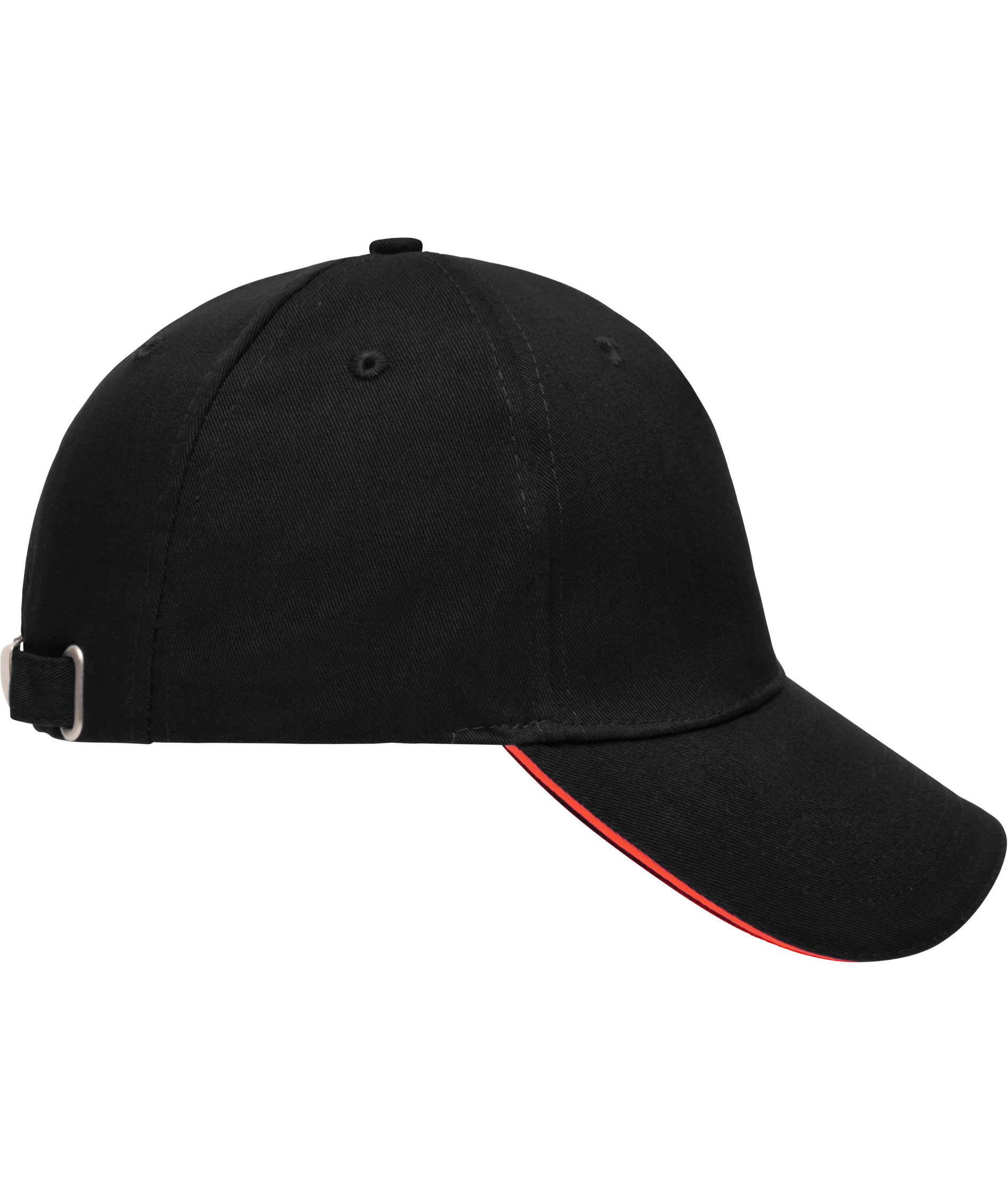 Daiber 5 Panel Sandwich Cap, Svart/R&ouml;d, Svart/R&ouml;d, large image number 3