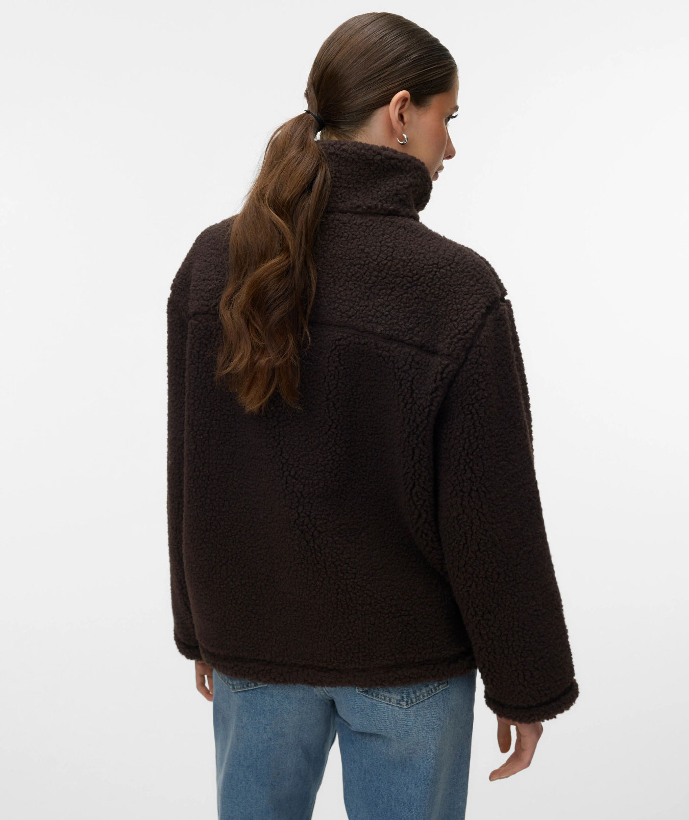 Vero Moda VMKARLA dame fiberpelsjakke, Chocolate Torte, large image number 2