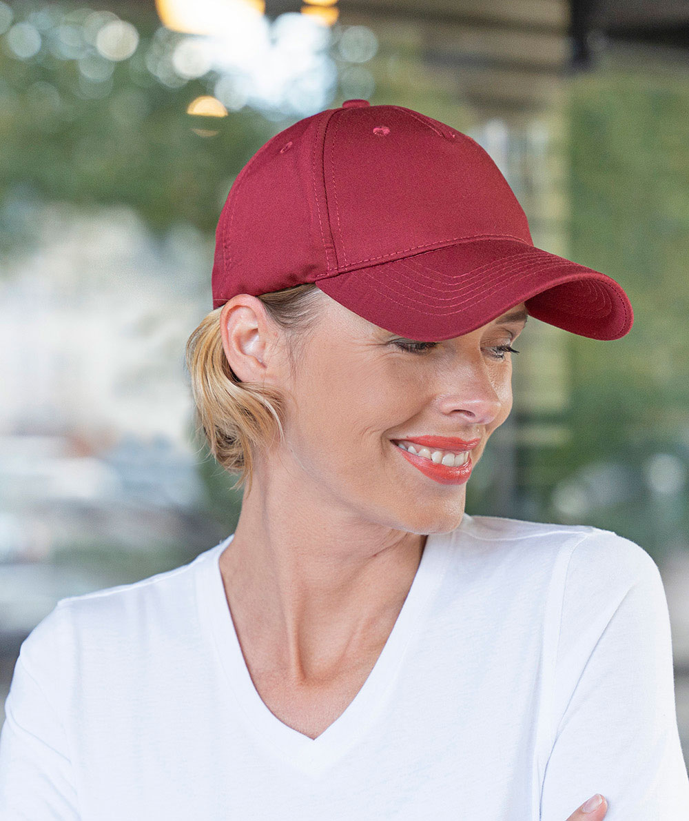 Karlowsky 5 panel stretch cap, Bordeaux