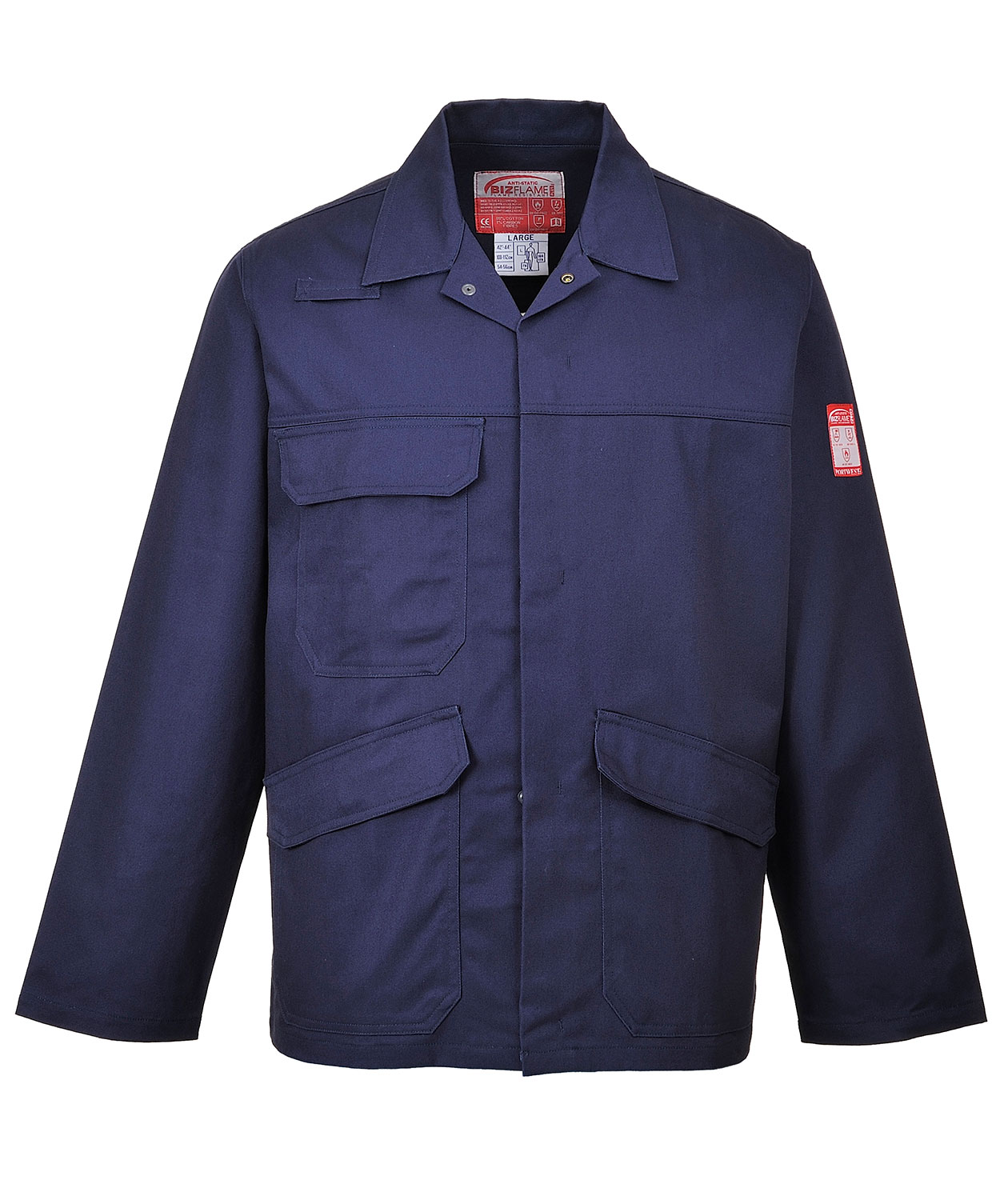 Portwest BizFlame Pro arbetsjacka, Marinbl&aring;