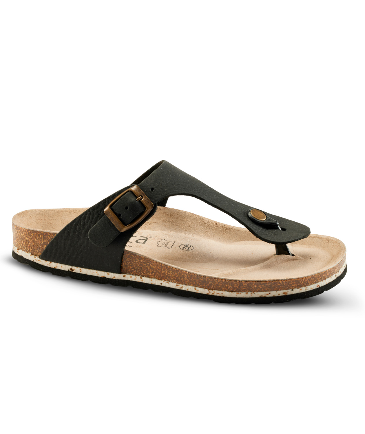 Sanita Bora Bora Bio sandaler dam, Black