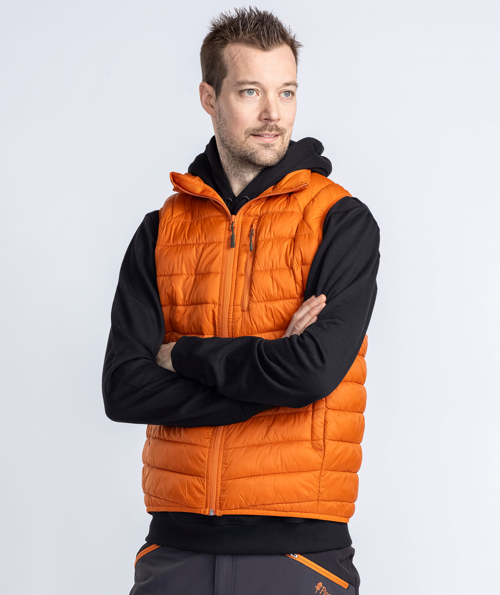 Pinewood Abisko Insulation vatteret vest, Burned Orange, large image number 10