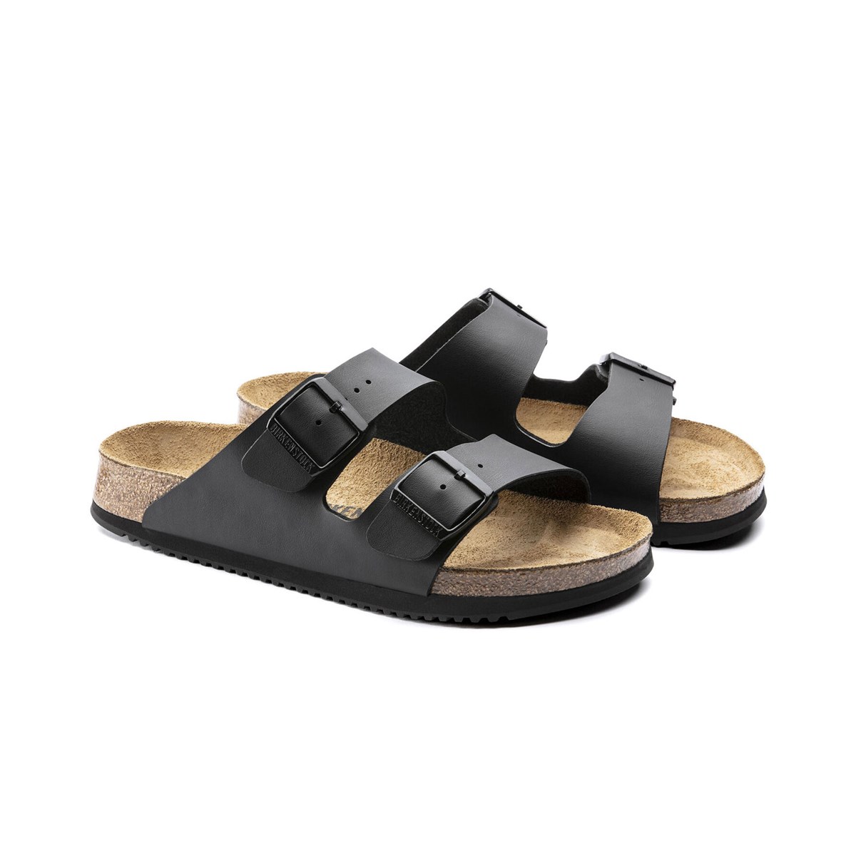 Birkenstock Arizona Narrow Fit sandaler, Sort, large image number 3