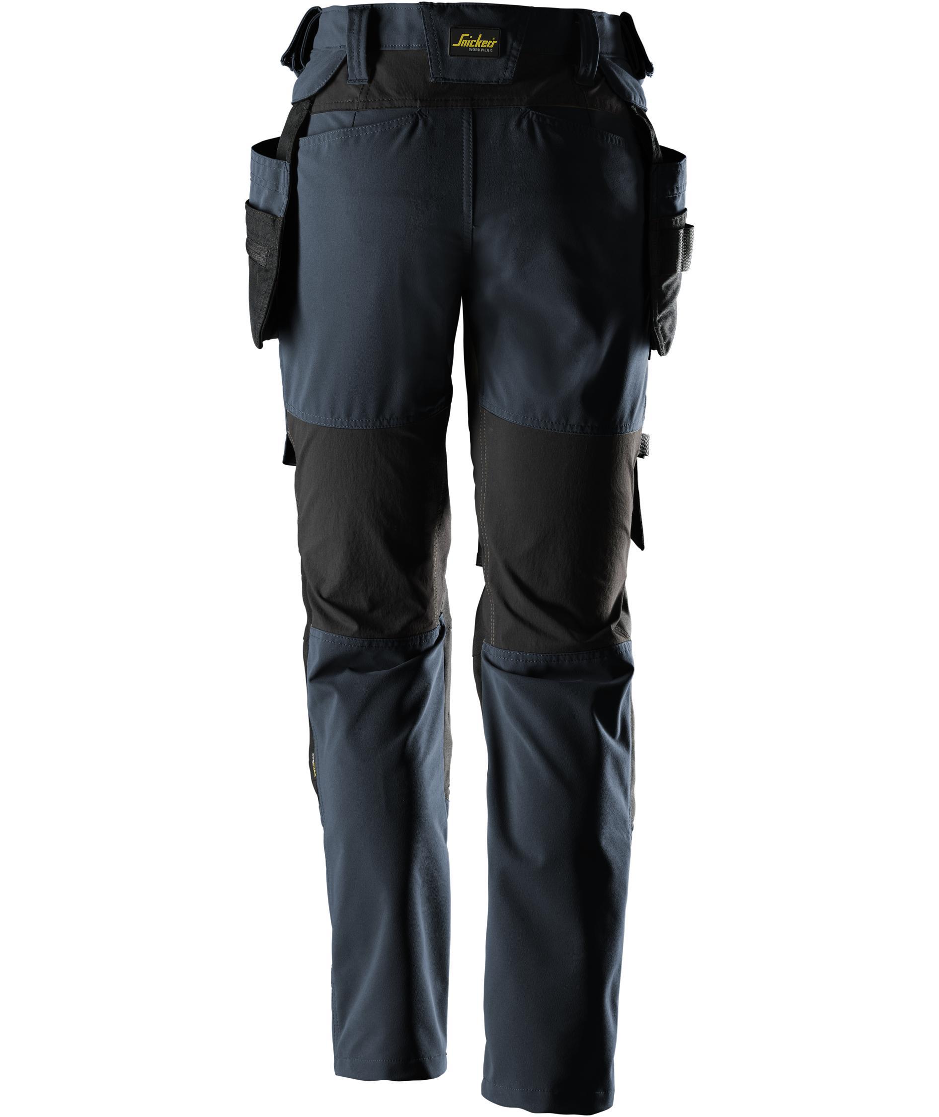 Snickers AllroundWork hantverksbyxa 6217 full stretch dam, Navy/Svart