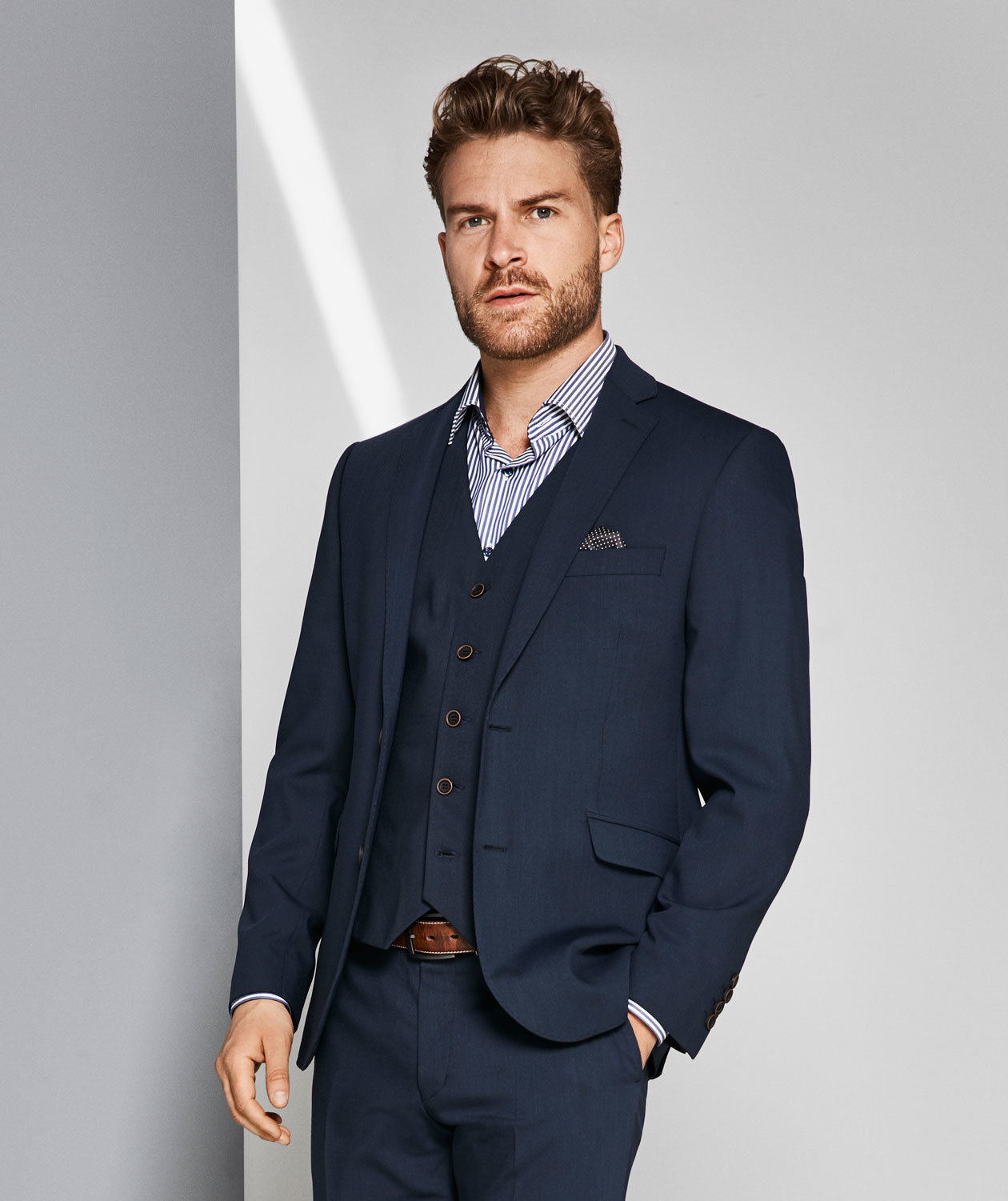 Sunwill Traveller Bistretch Modern Fit blazer, Blue, large image number 2