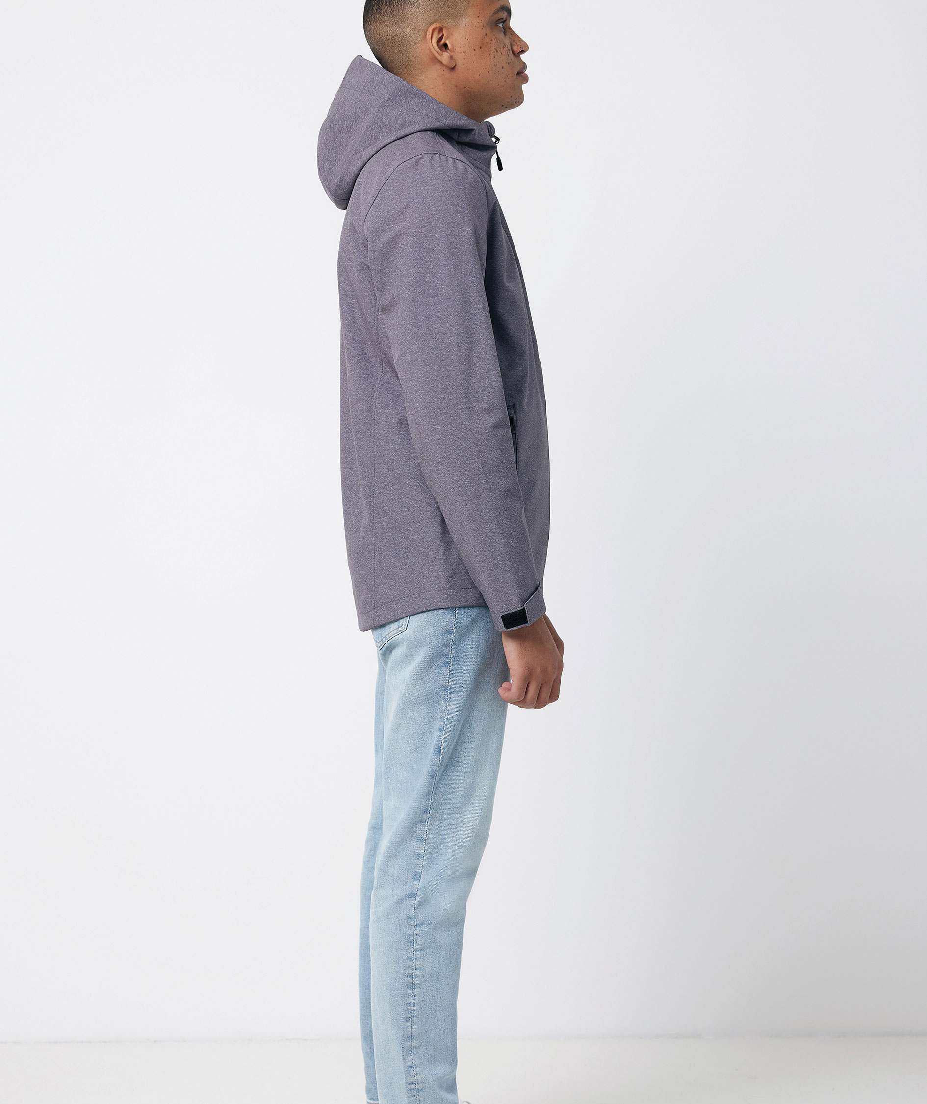 Iqoniq Makalu softshell jacket, Vulcano Heather Grey, large image number 4