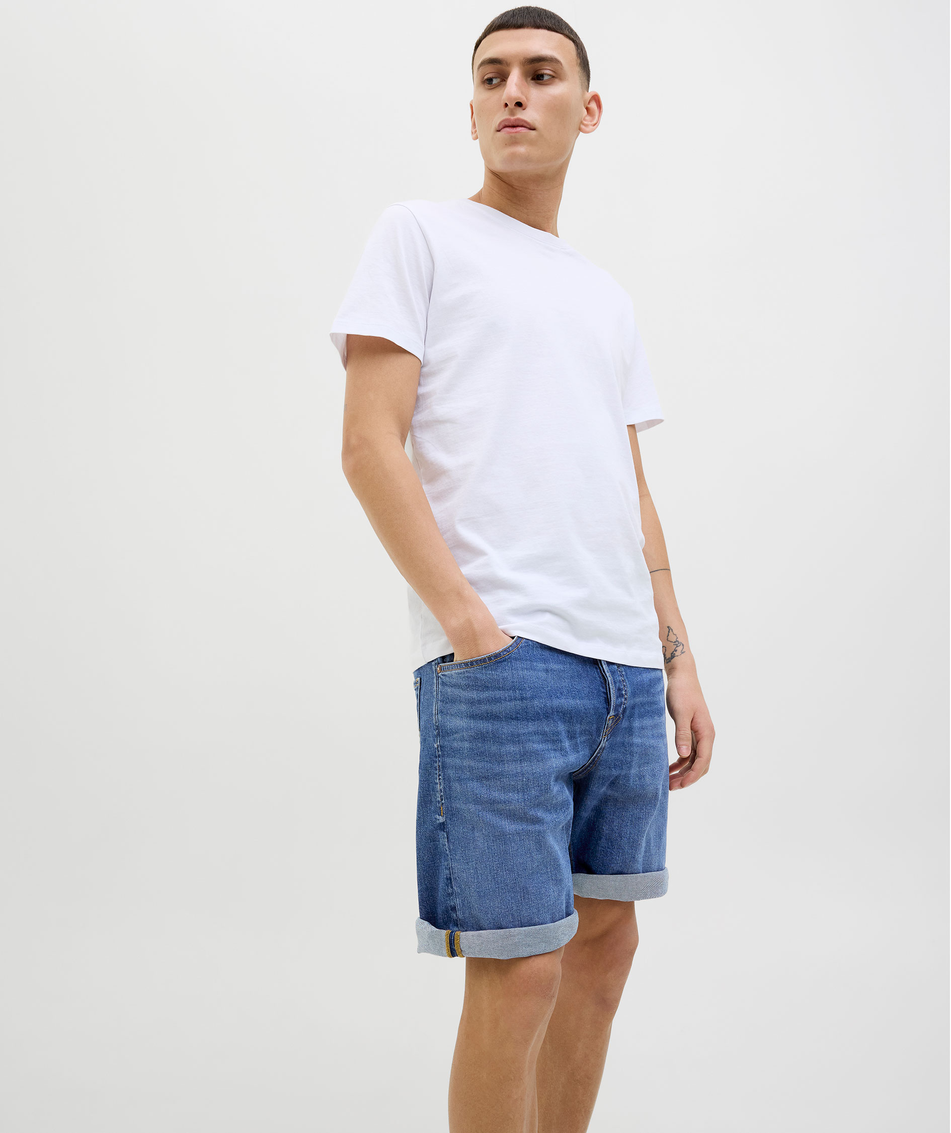 Jack & Jones JJIRICK JJORIGINAL AM360 shorts, Blue Denim